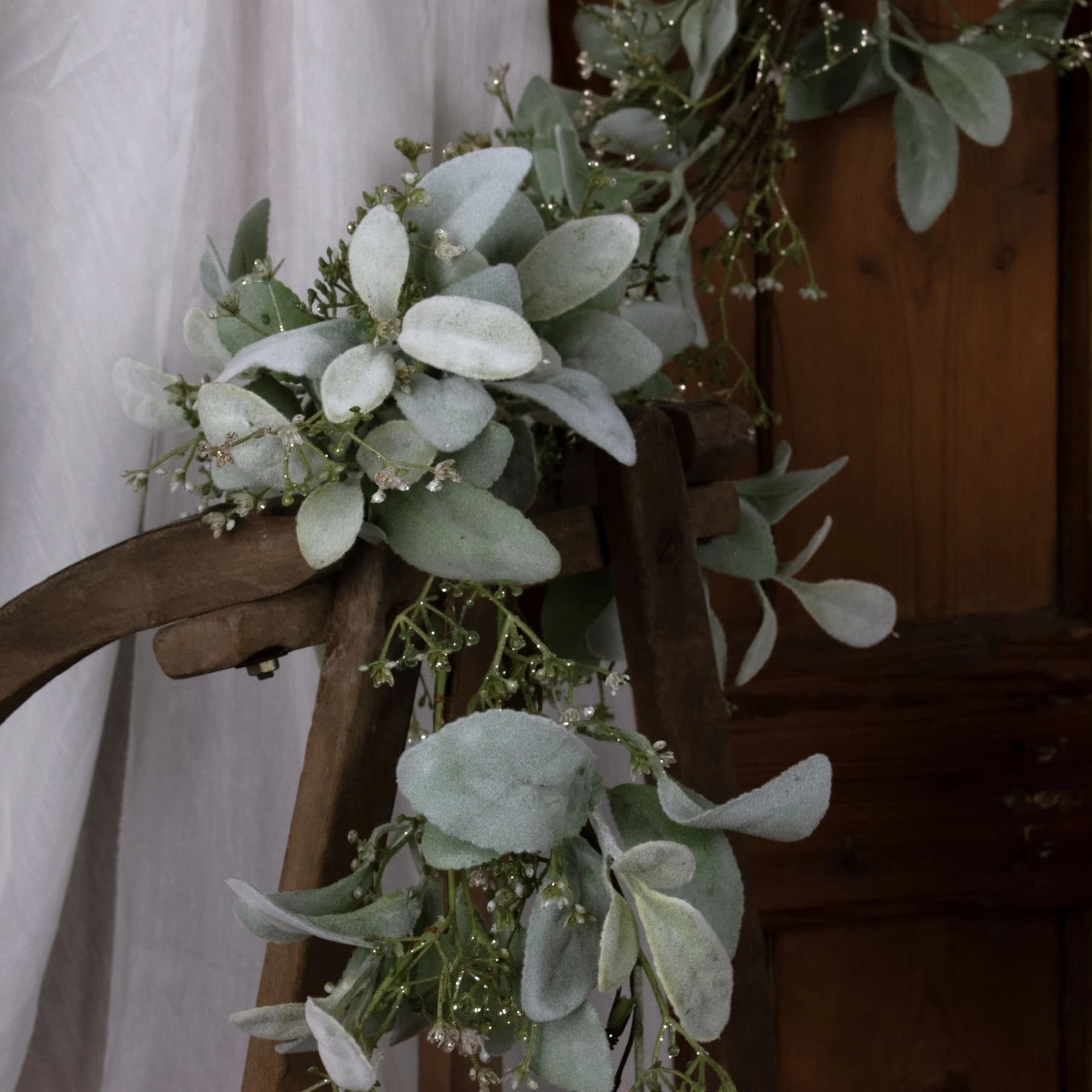 Winter Garland With Lambs Ear And Wax Flower — Pack of 3 - Artificial plants & flowers, photo 4 of 5
