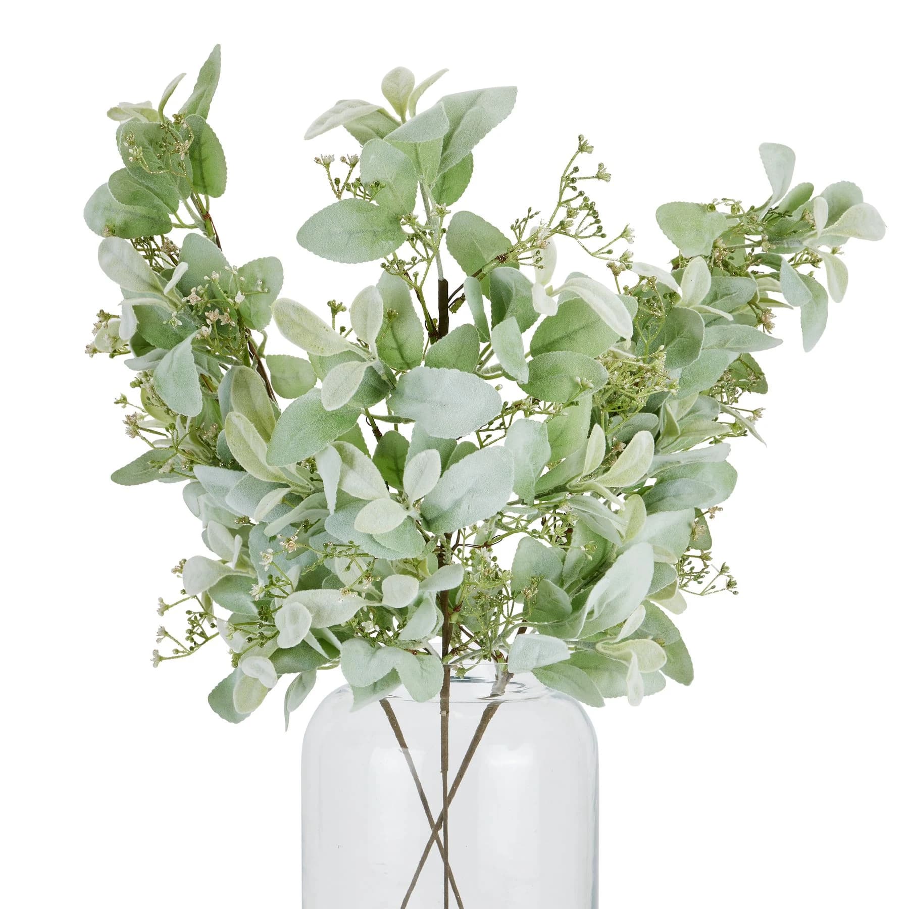 Large Winter Sprig With Lambs Ear And Wax Flower — Pack of 3 - Artificial plants & flowers, photo 5 of 5