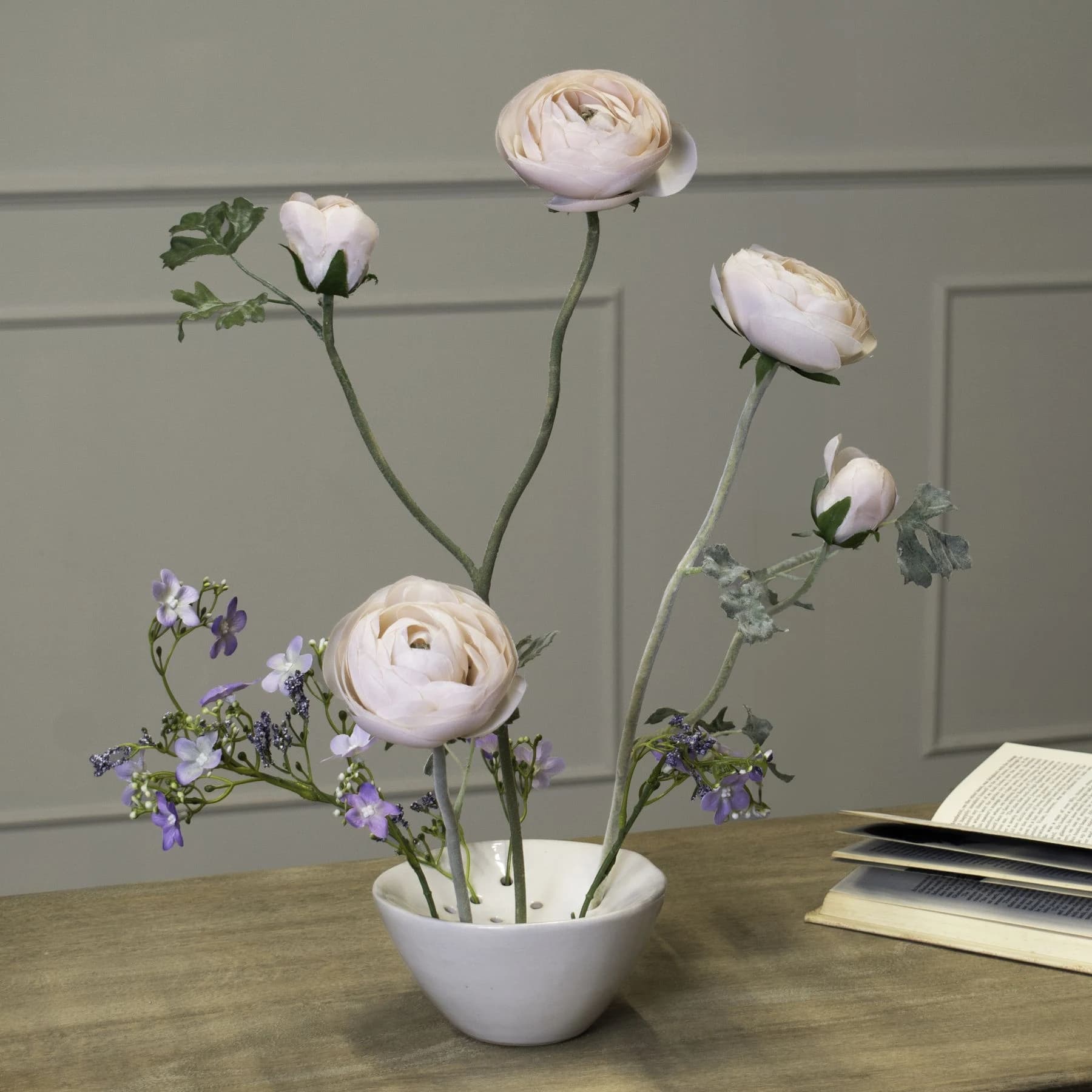 Off White Ceramic Flower Frog - Vases, photo 6 of 6