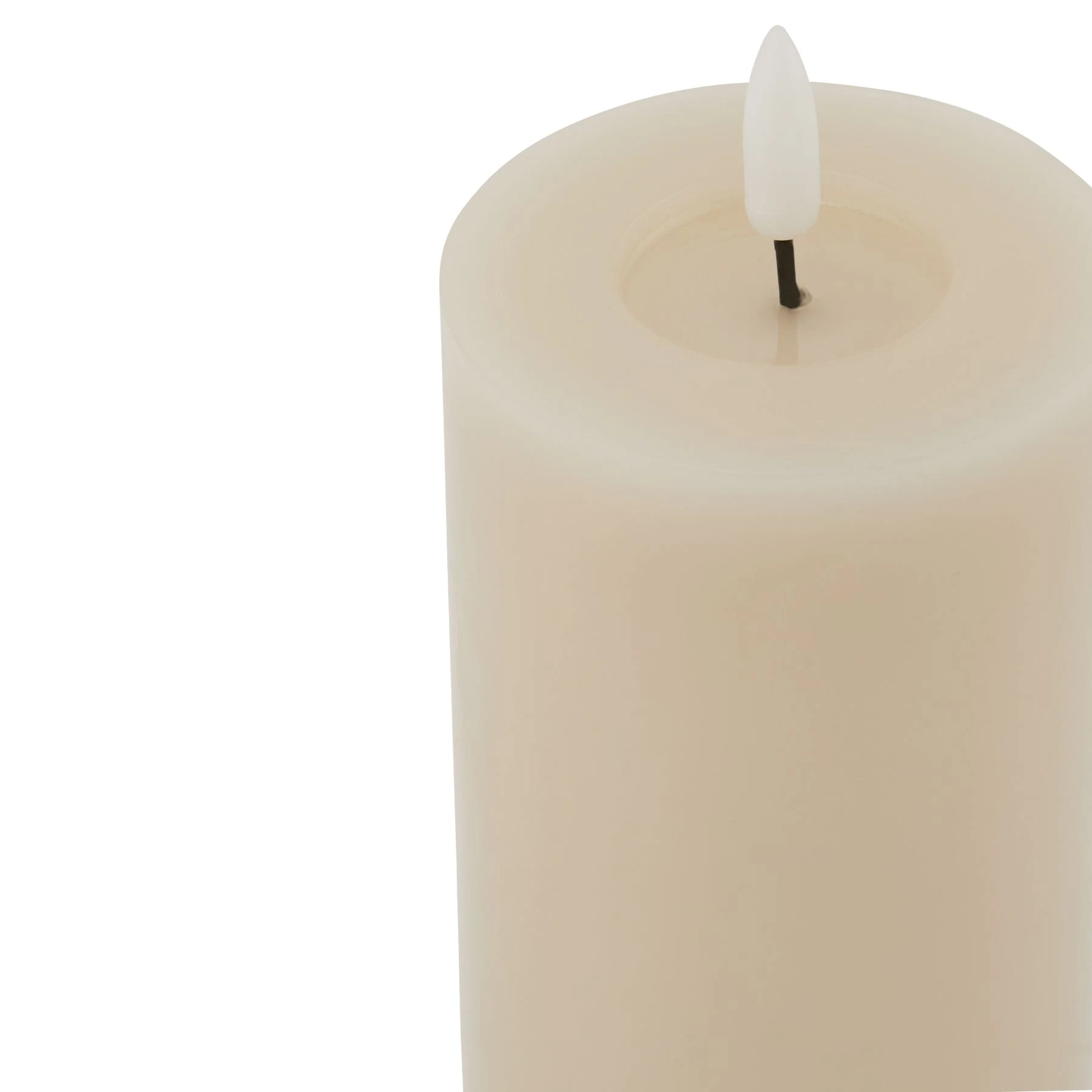 Luxe Collection Melt Effect 3x6 Taupe LED Wax Candle - Candles, photo 2 of 4