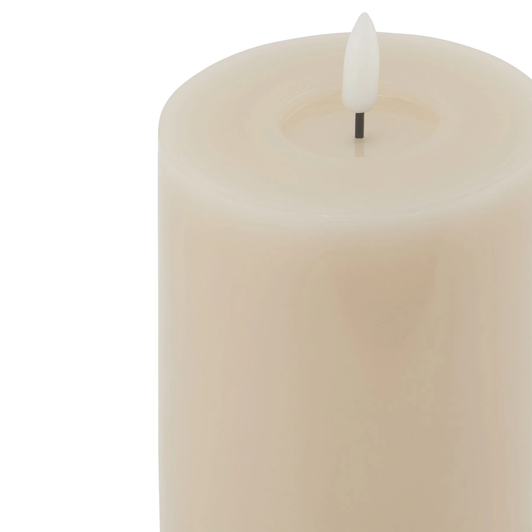 Luxe Collection Melt Effect 3.5x9 Taupe LED Wax Candle - Candles, photo 3 of 4