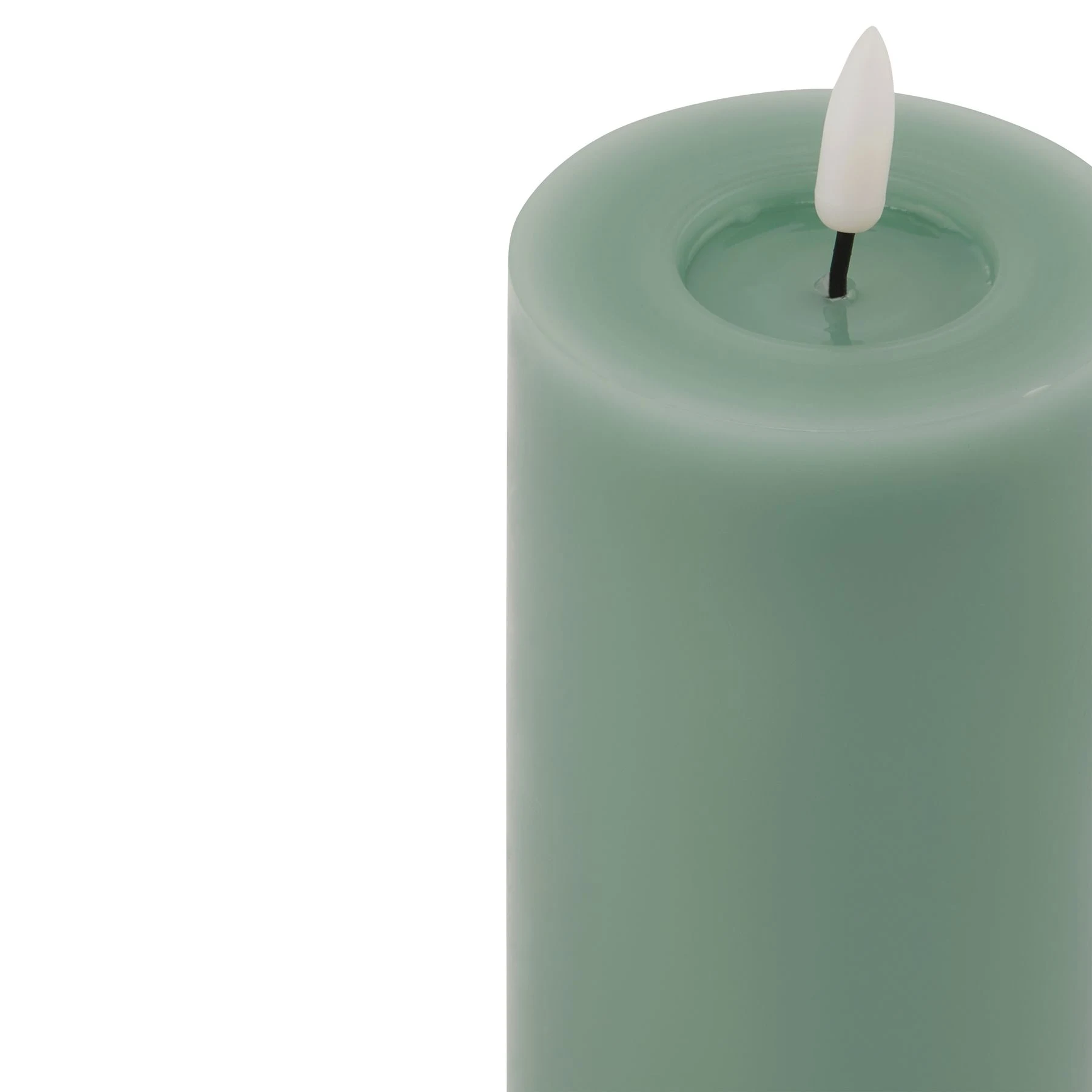 Luxe Collection Melt Effect 3x6 Sage LED Wax Candle - Candles, photo 3 of 4