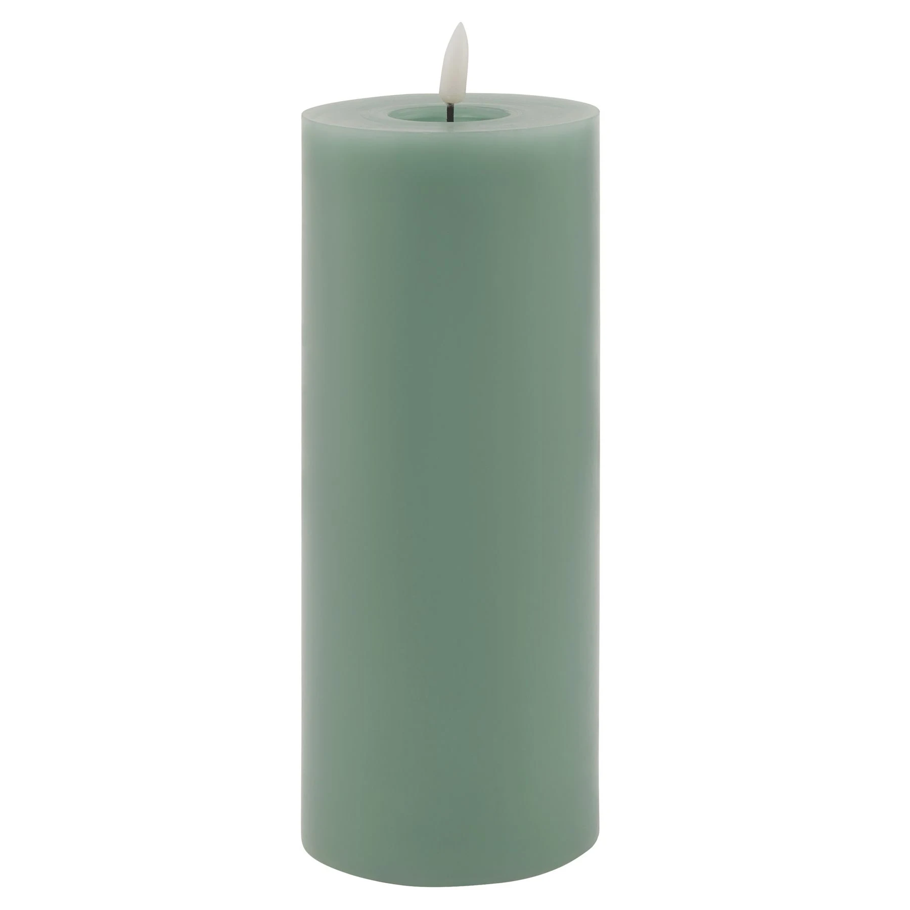 Luxe Collection Melt Effect 3.5x9 Sage LED Wax Candle - Candles, photo 2 of 4