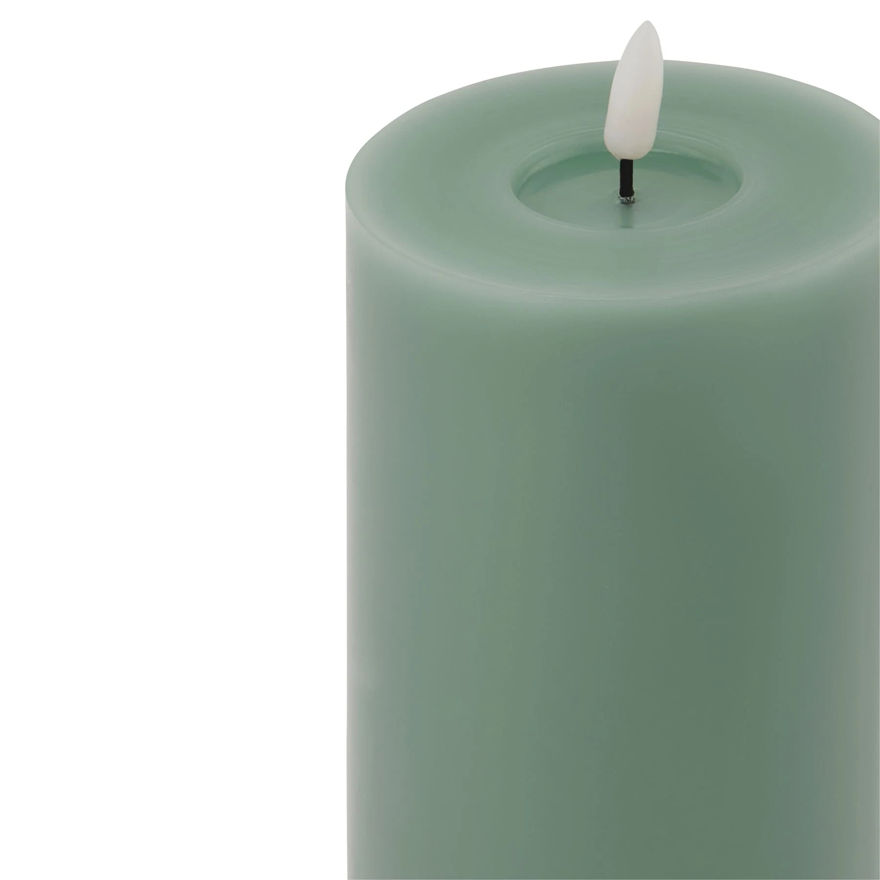 Luxe Collection Melt Effect 3.5x9 Sage LED Wax Candle - Candles, photo 3 of 4