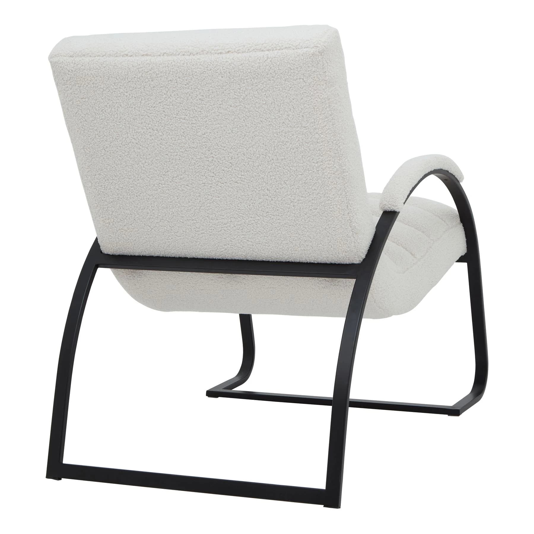 Boucle Ribbed Ark Chair - Chairs, photo 4 of 7