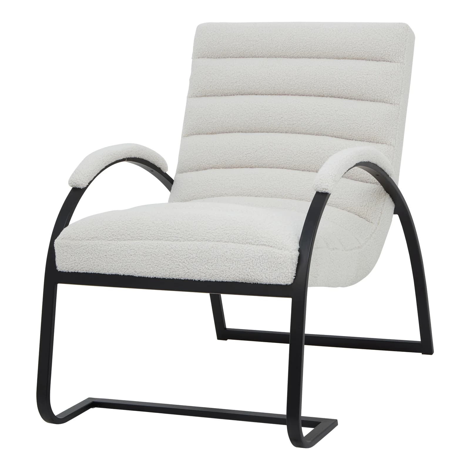 Boucle Ribbed Ark Chair - Chairs, photo 5 of 7