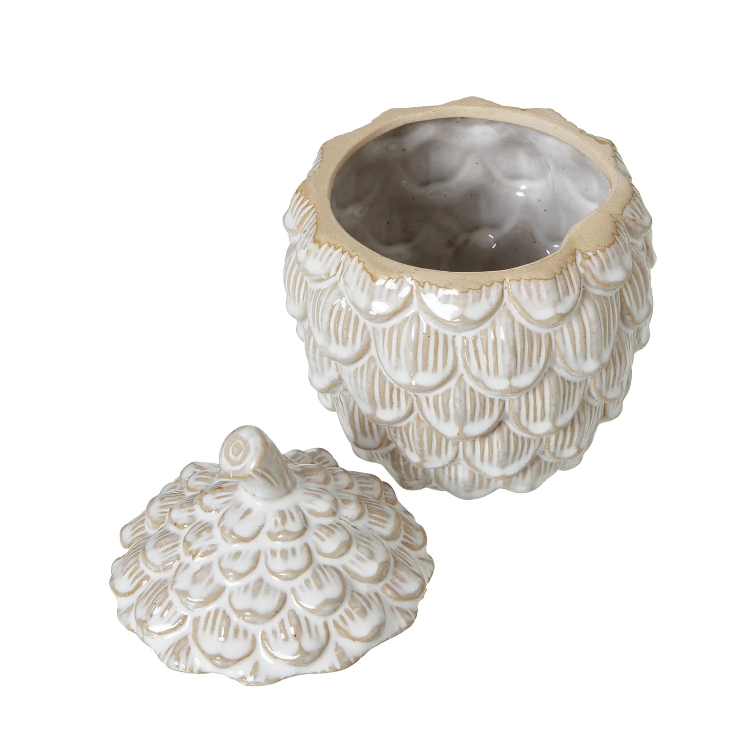 Large Ceramic Pine Cone Trinket Dish With Lid - Vases, photo 4 of 4