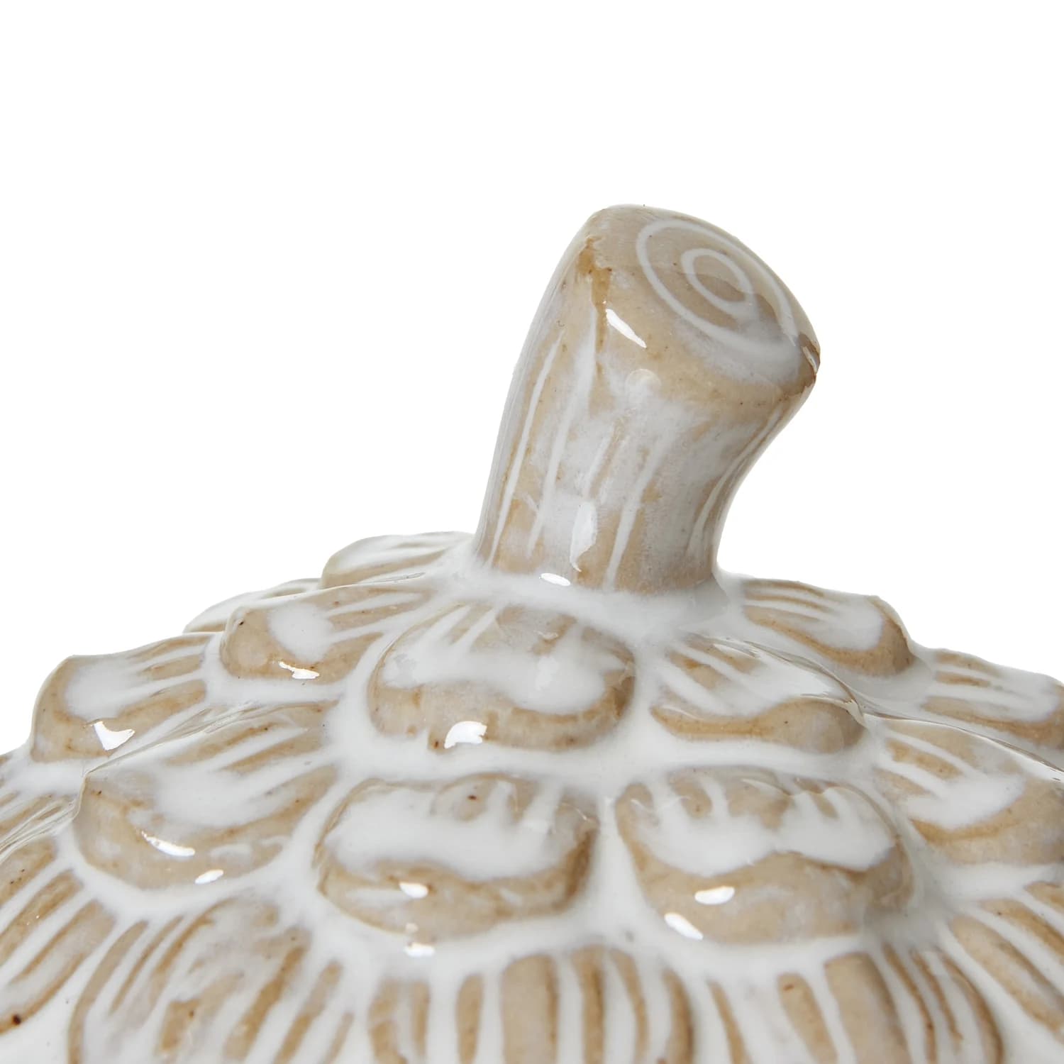 Medium Ceramic Pine Cone Trinket Dish With Lid - Decorative, photo 3 of 4