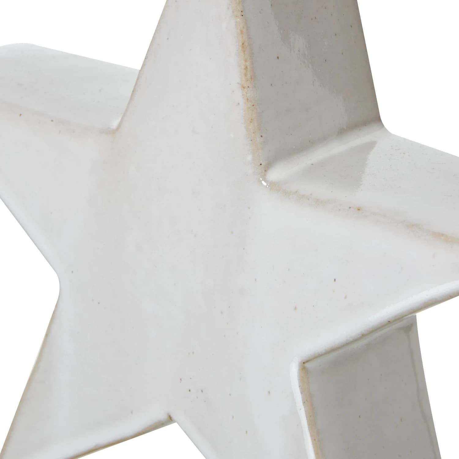 Medium Ceramic Standing Star Decoration - Candles, photo 3 of 4