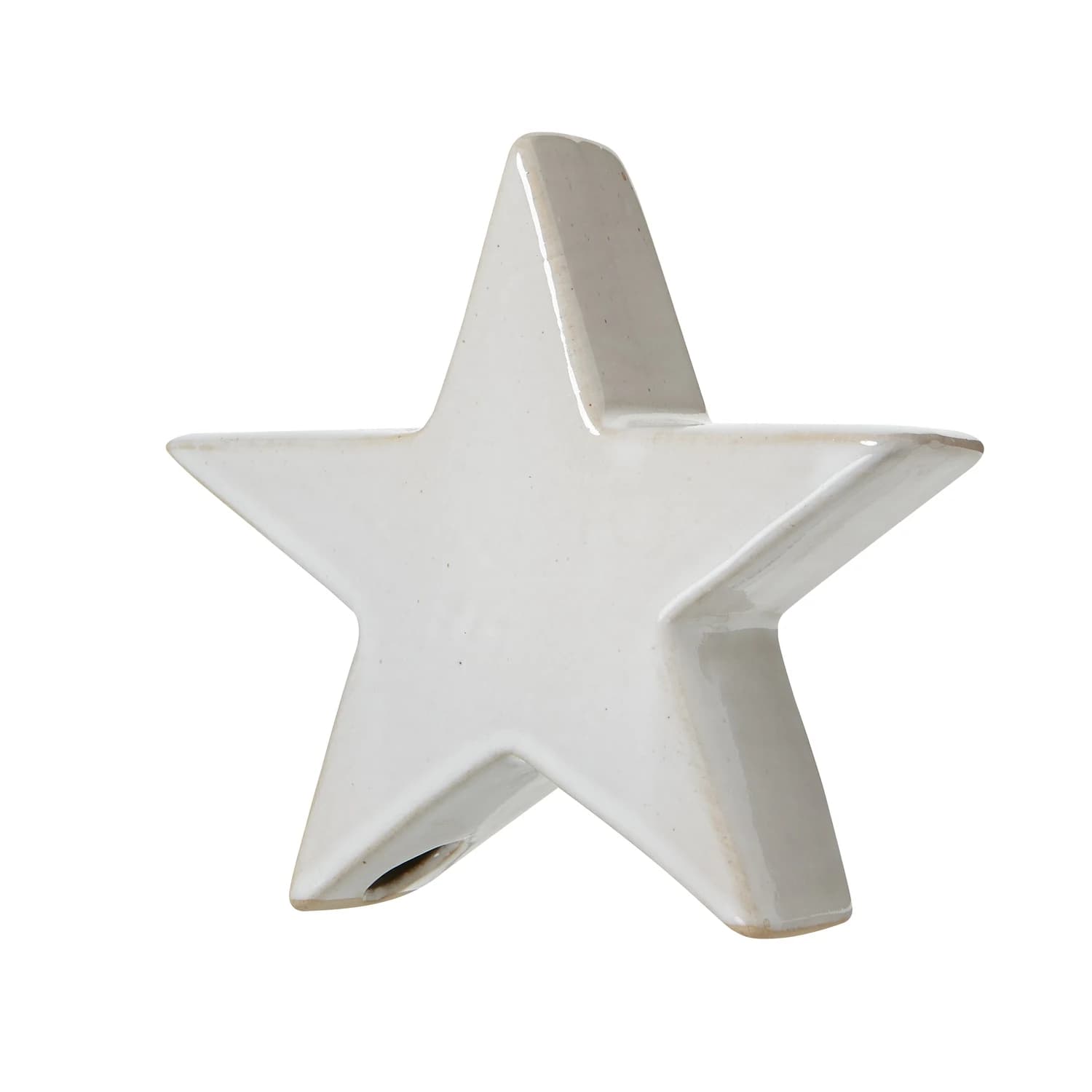 Small Ceramic Standing Star Decoration - Candles, photo 2 of 5