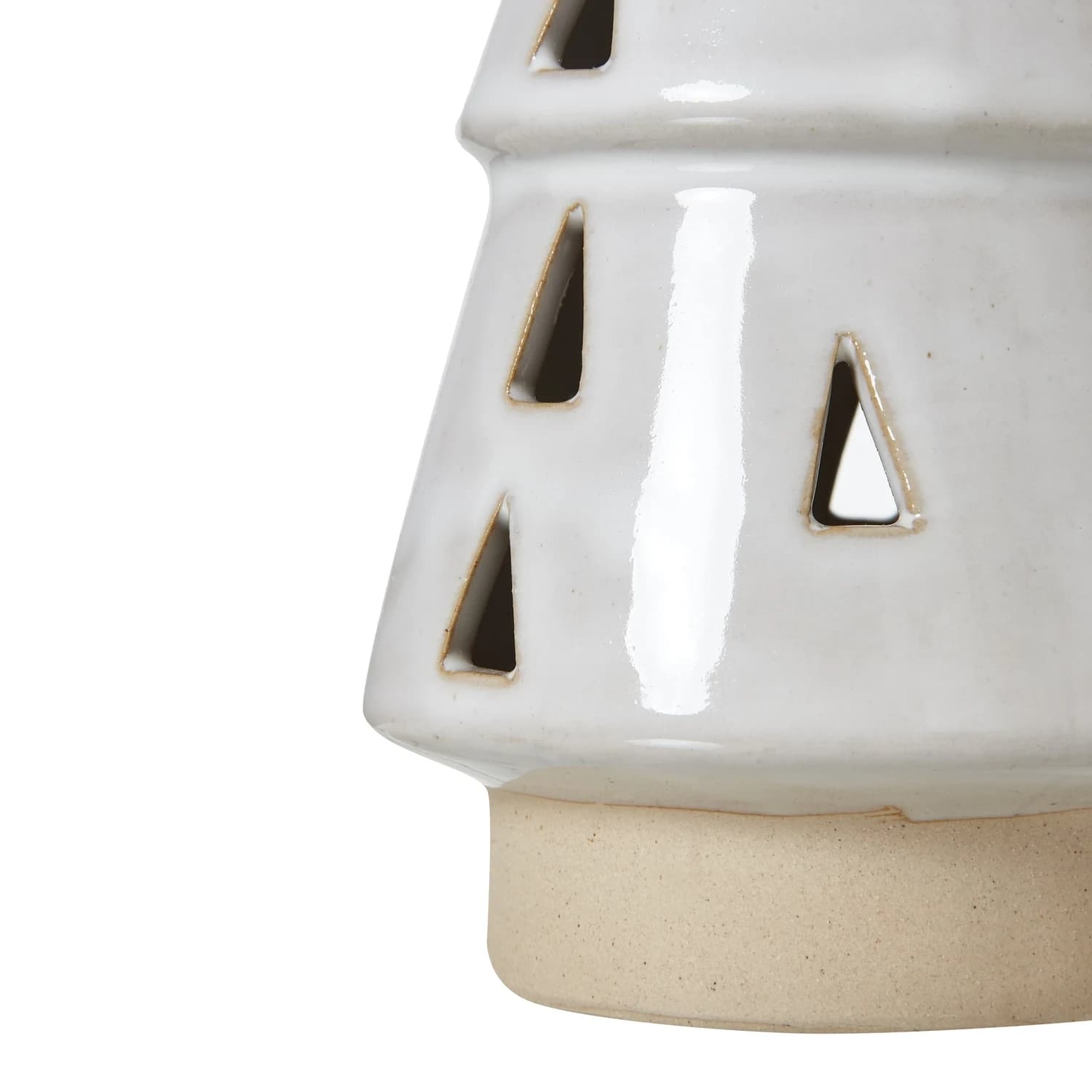 Medium White Ceramic Cut-Out Tree With LED Lights - Candles, photo 3 of 3