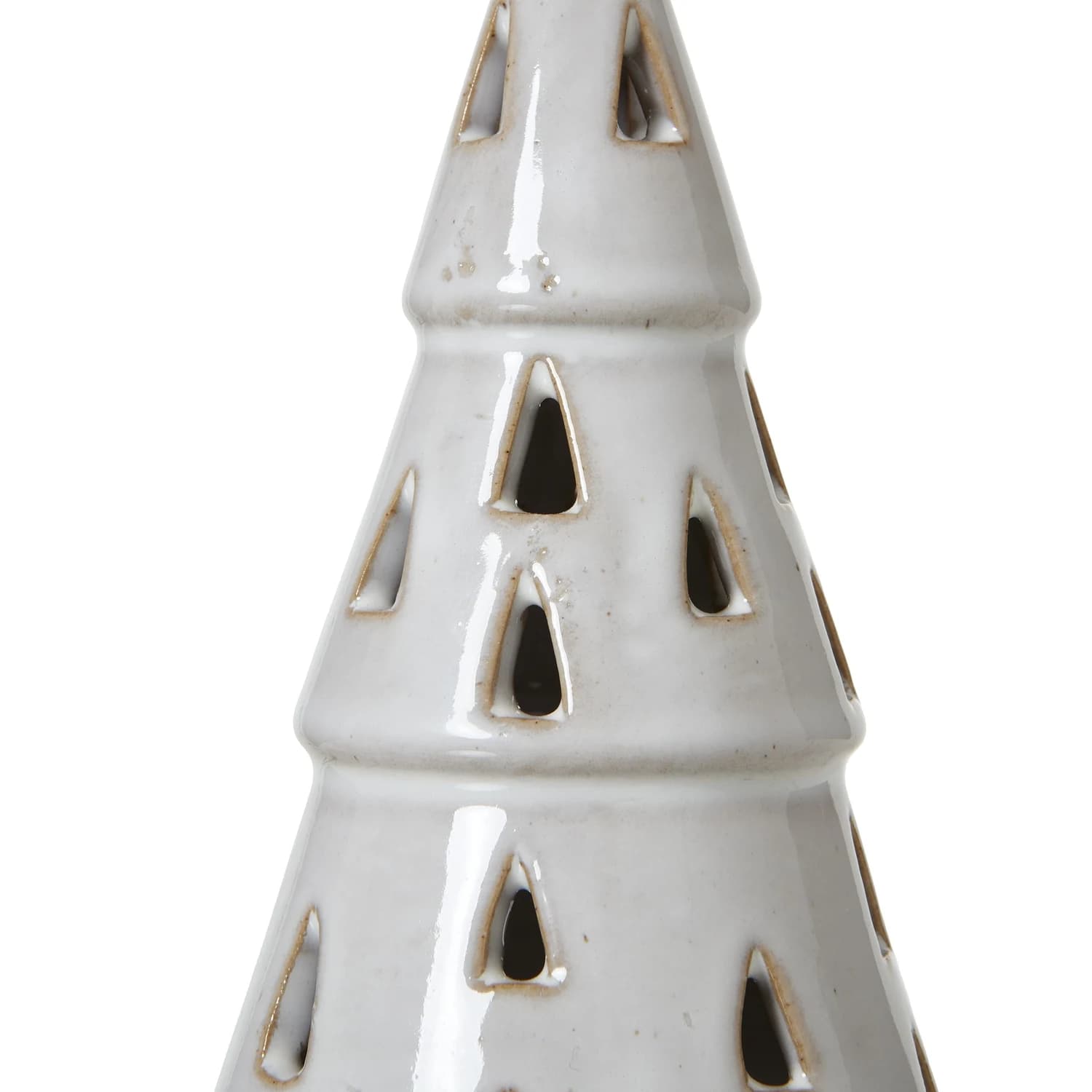Small White Ceramic Cut-Out Tree With LED Lights - Table lamps, photo 2 of 3