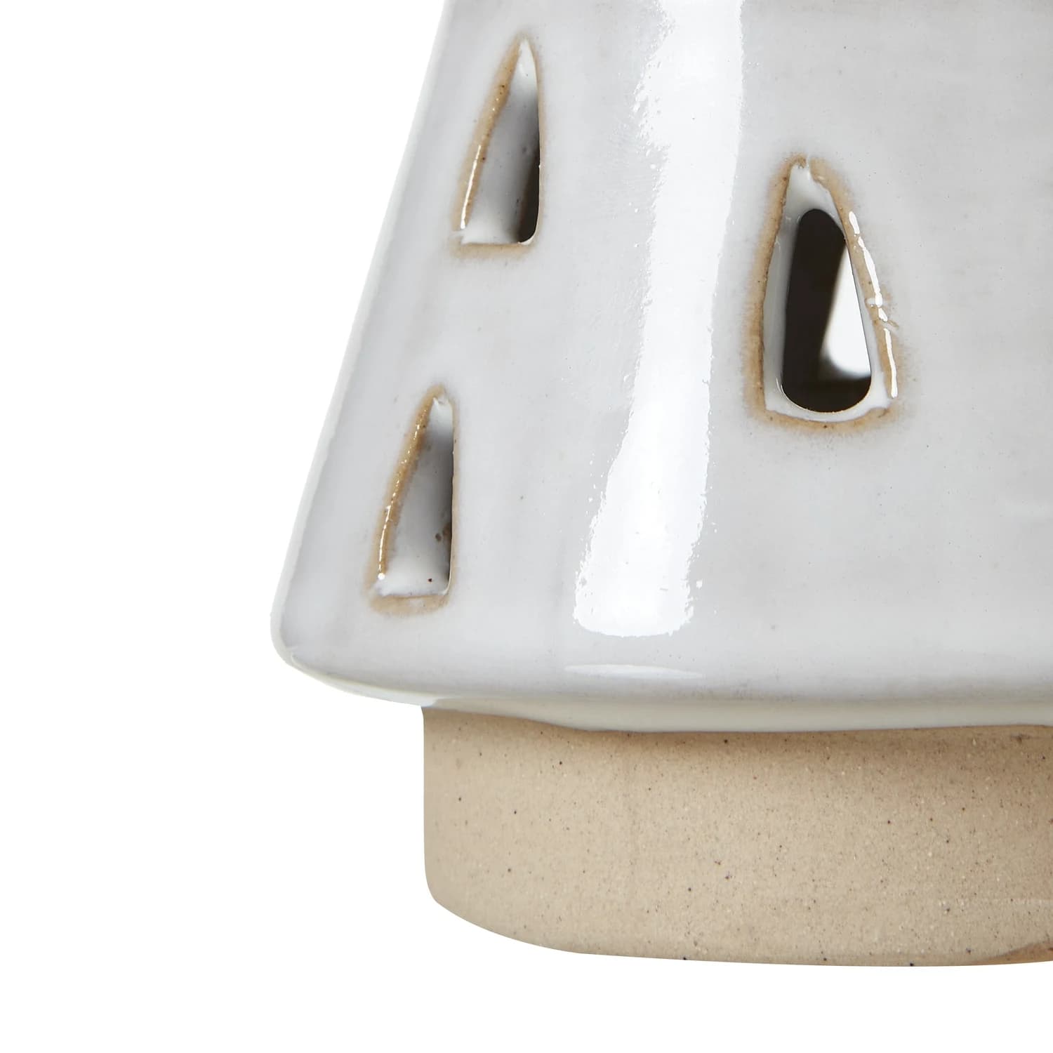 Small White Ceramic Cut-Out Tree With LED Lights - Table lamps, photo 3 of 3