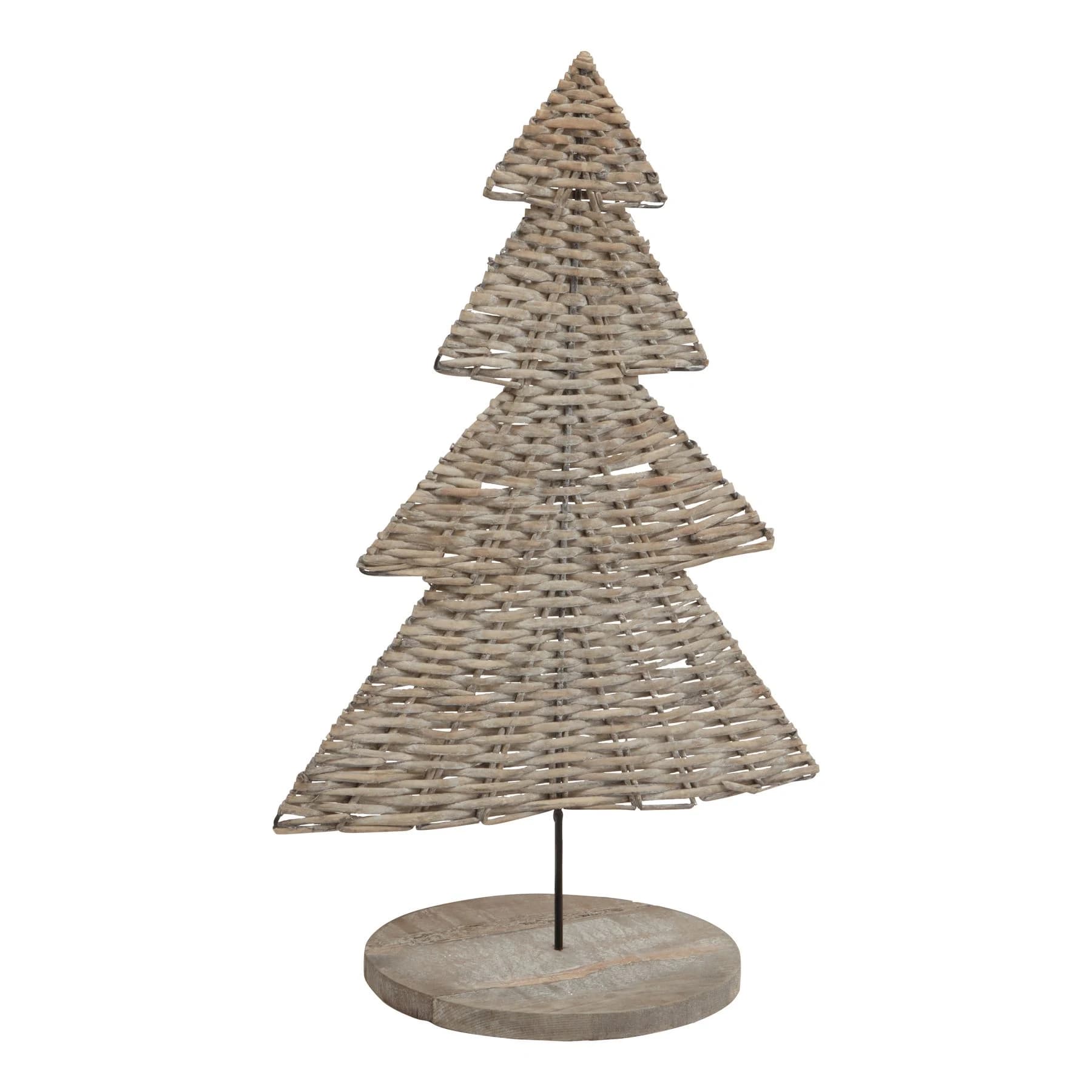 The Noel Collection Large Wicker Tree Ornament - Sculptures & ornaments, photo 2 of 4