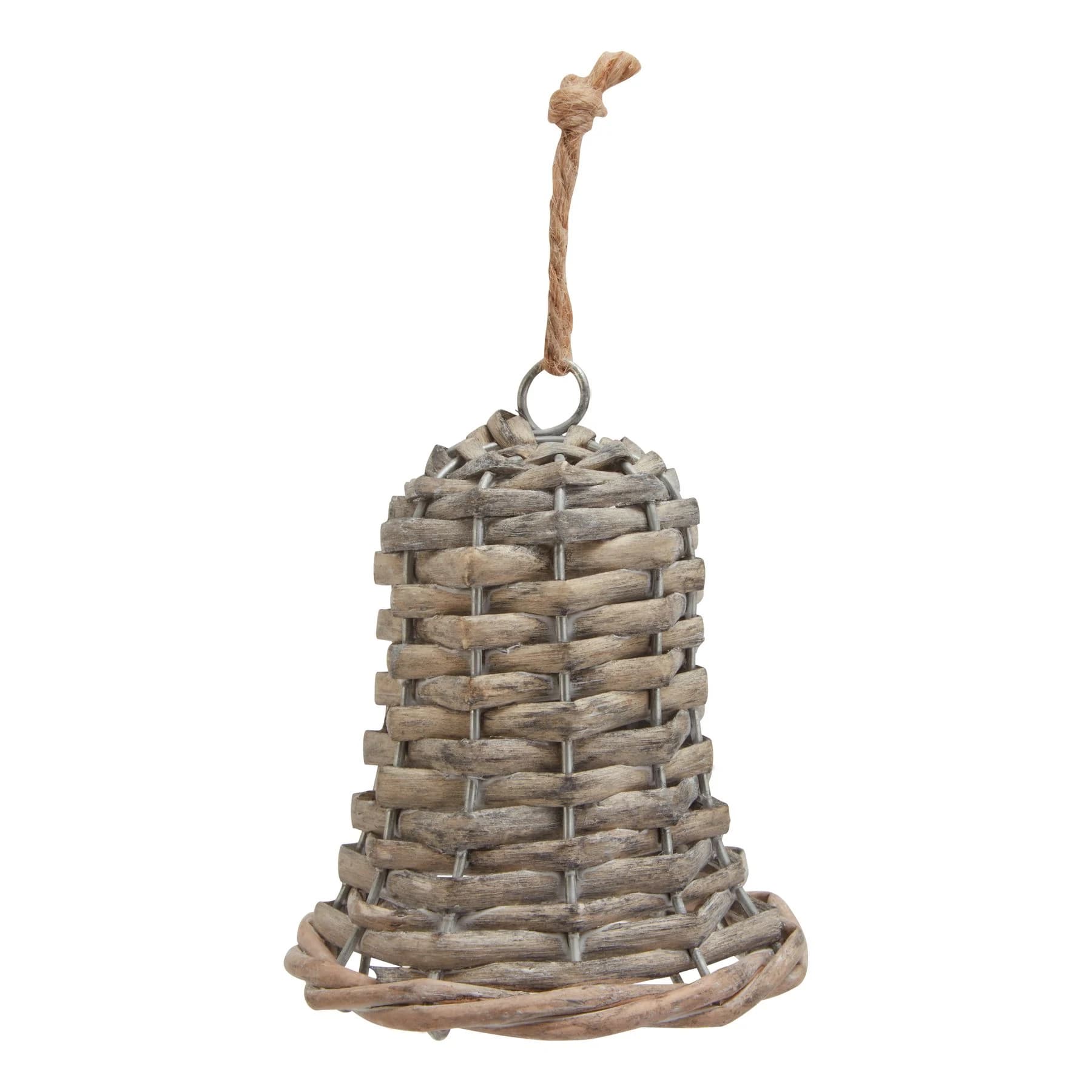 The Noel Collection Small Wicker Bell Decoration - Sculptures & ornaments, photo 2 of 5
