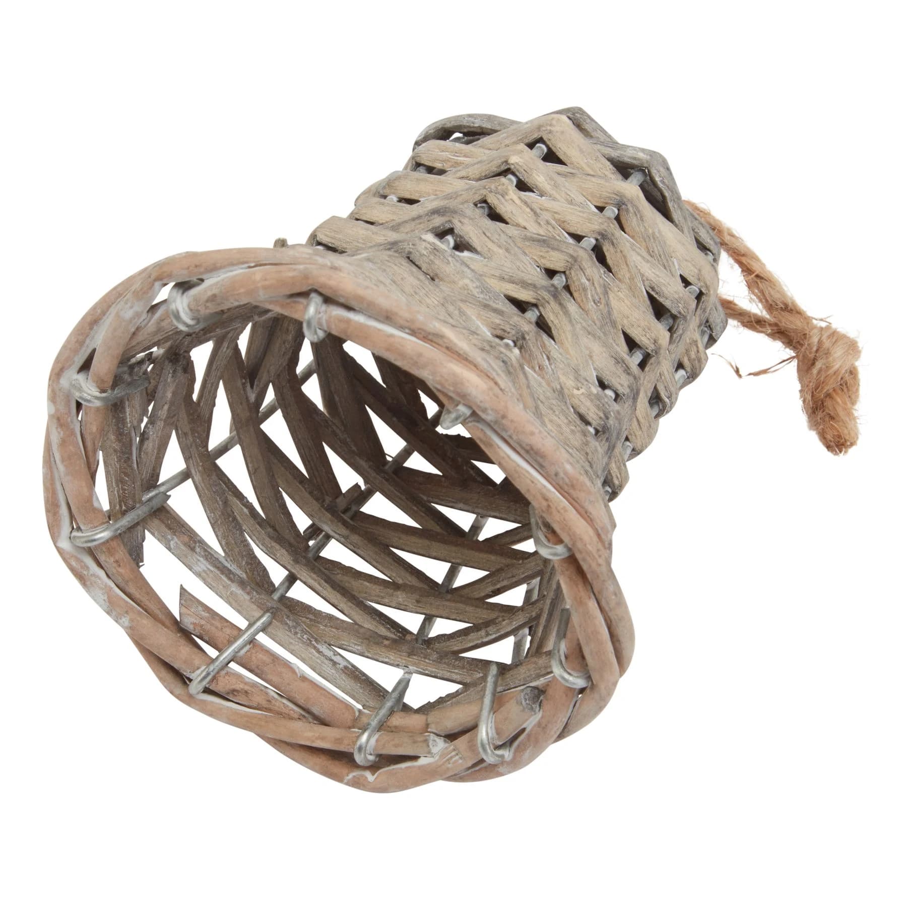 The Noel Collection Small Wicker Bell Decoration - Sculptures & ornaments, photo 3 of 5