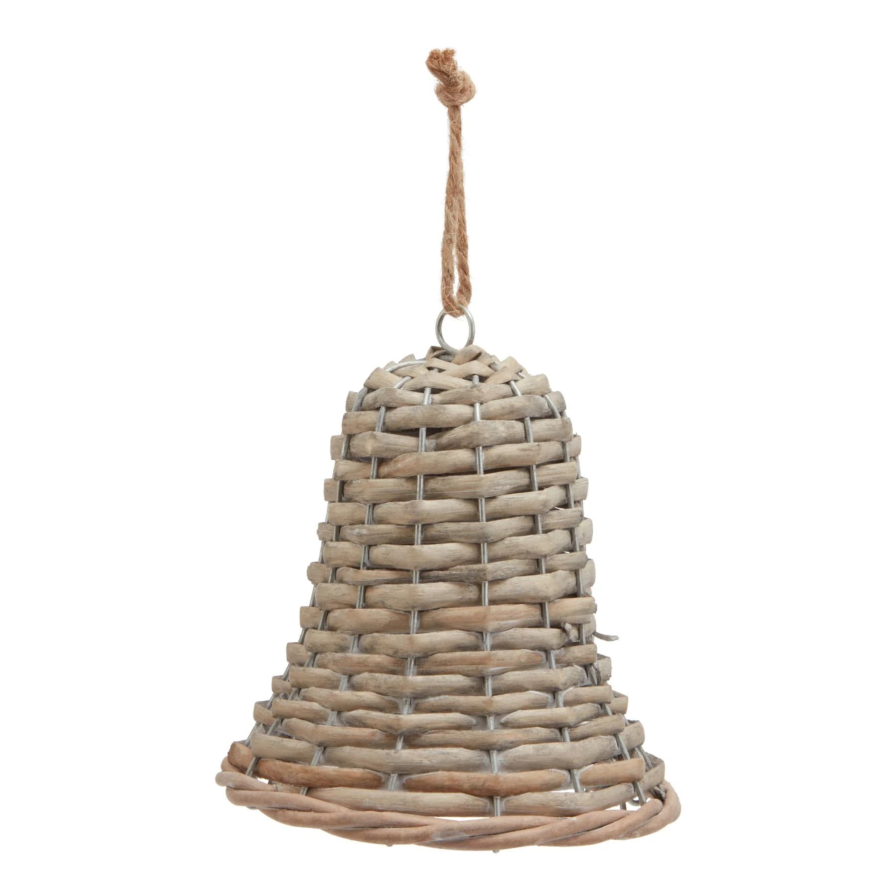 The Noel Collection Medium Wicker Bell Decoration - Sculptures & ornaments, photo 2 of 5