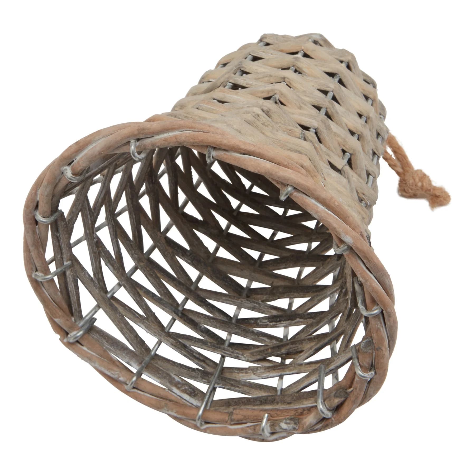 The Noel Collection Medium Wicker Bell Decoration - Sculptures & ornaments, photo 3 of 5
