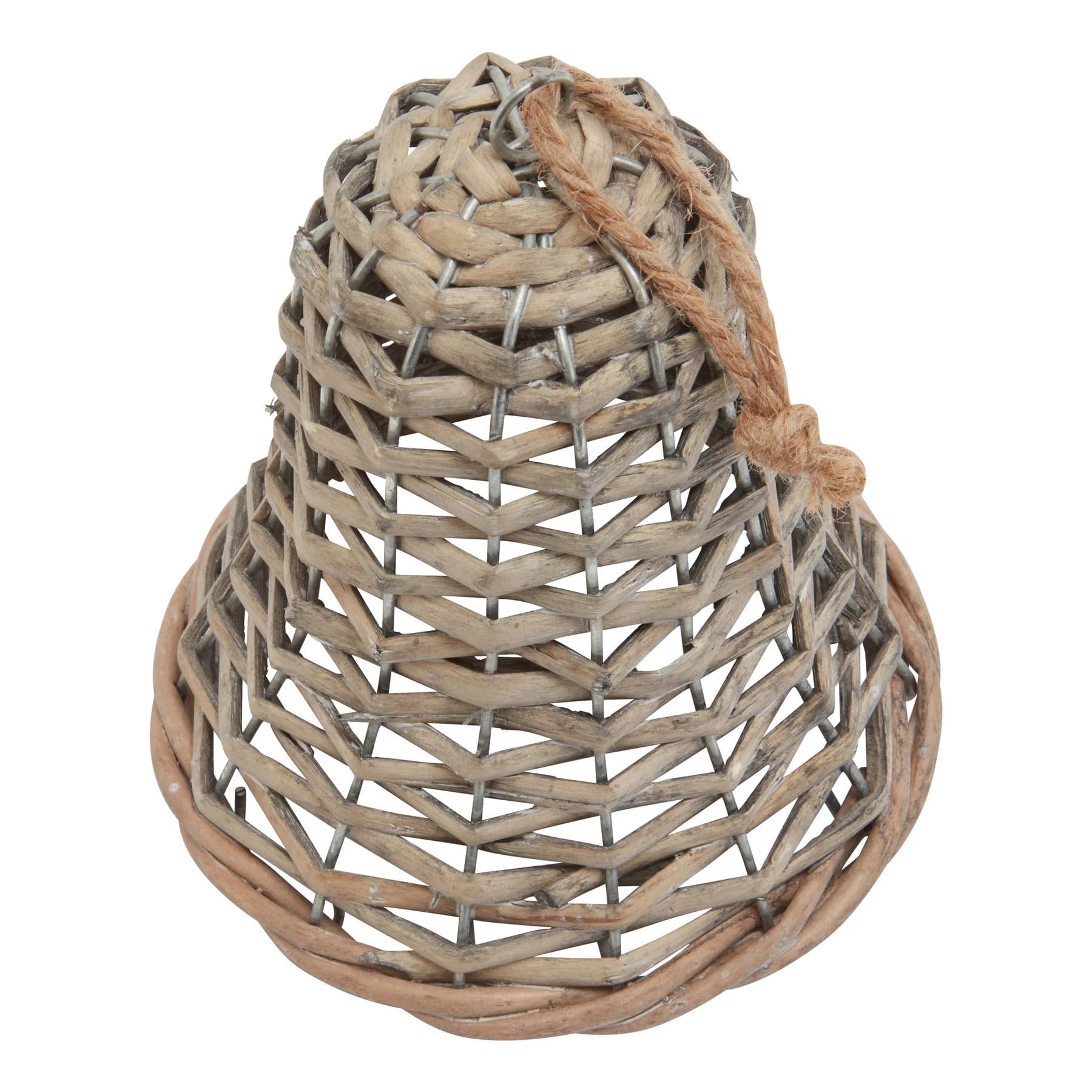 The Noel Collection Medium Wicker Bell Decoration - Sculptures & ornaments, photo 4 of 5