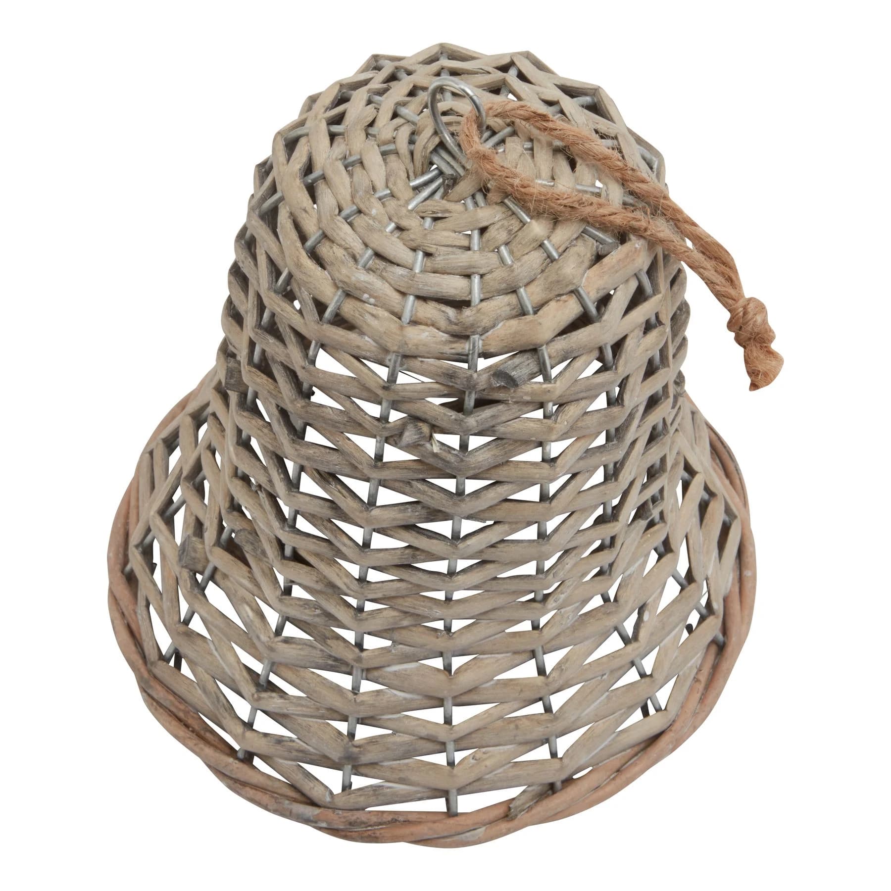 The Noel Collection Large Wicker Bell Decoration - Sculptures & ornaments, photo 3 of 5