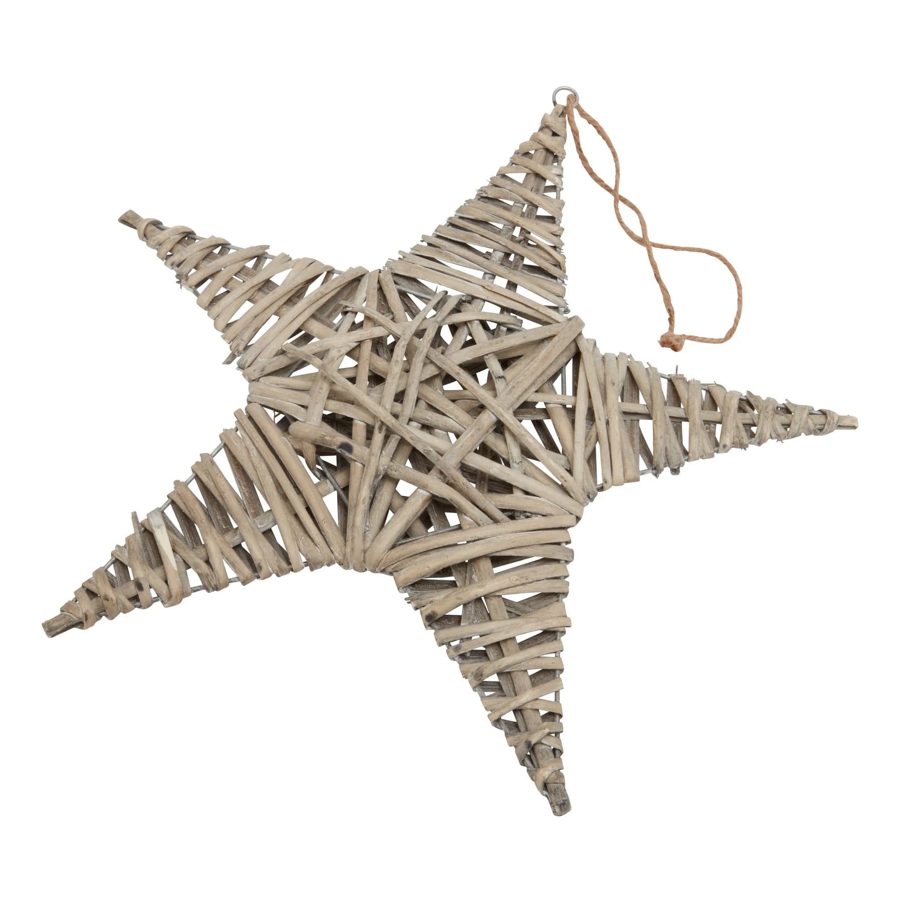 The Noel Collection Large Wicker Star Decoration - Sculptures & ornaments, photo 2 of 3