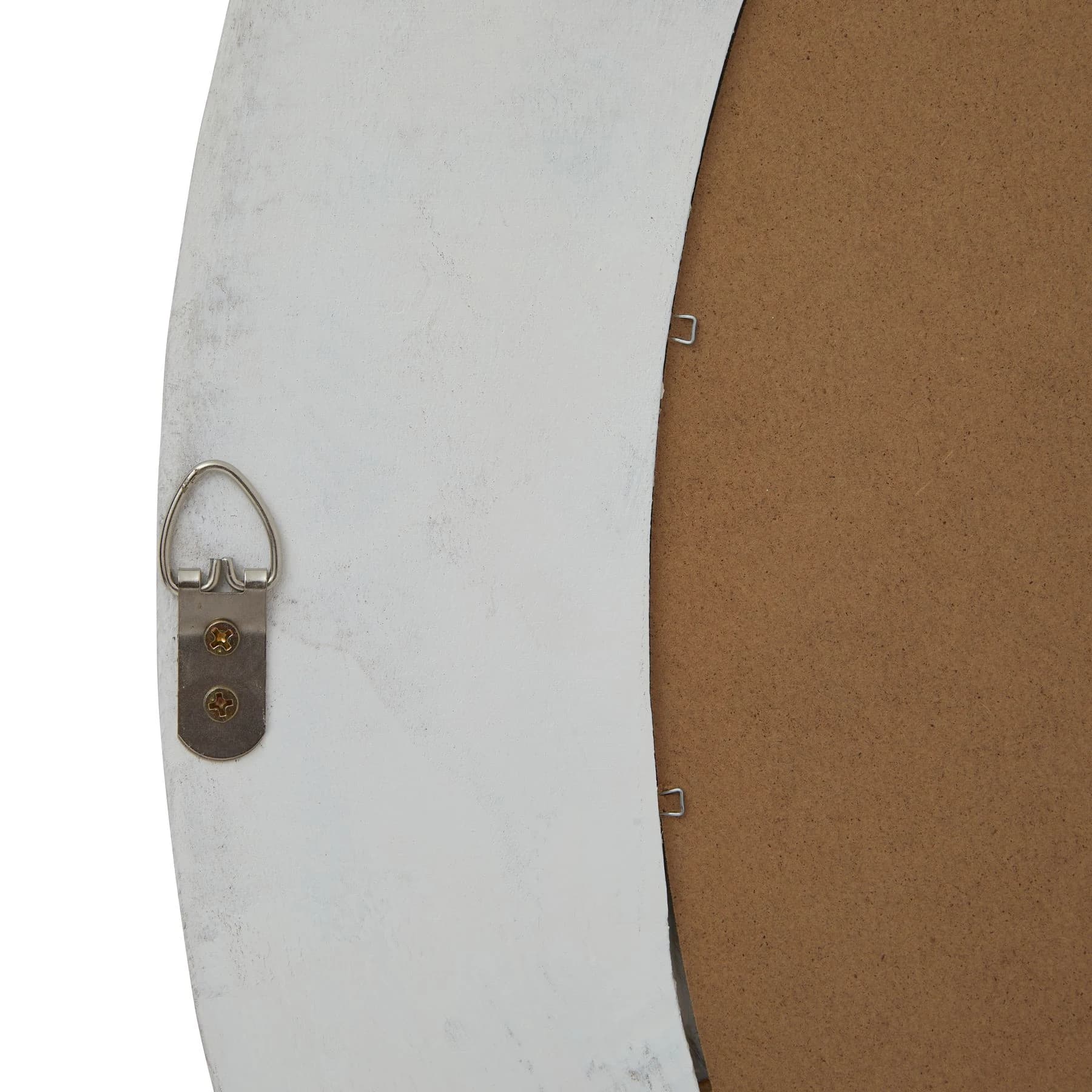 Washed Wood Round Framed Mirror - Mirrors, photo 3 of 3