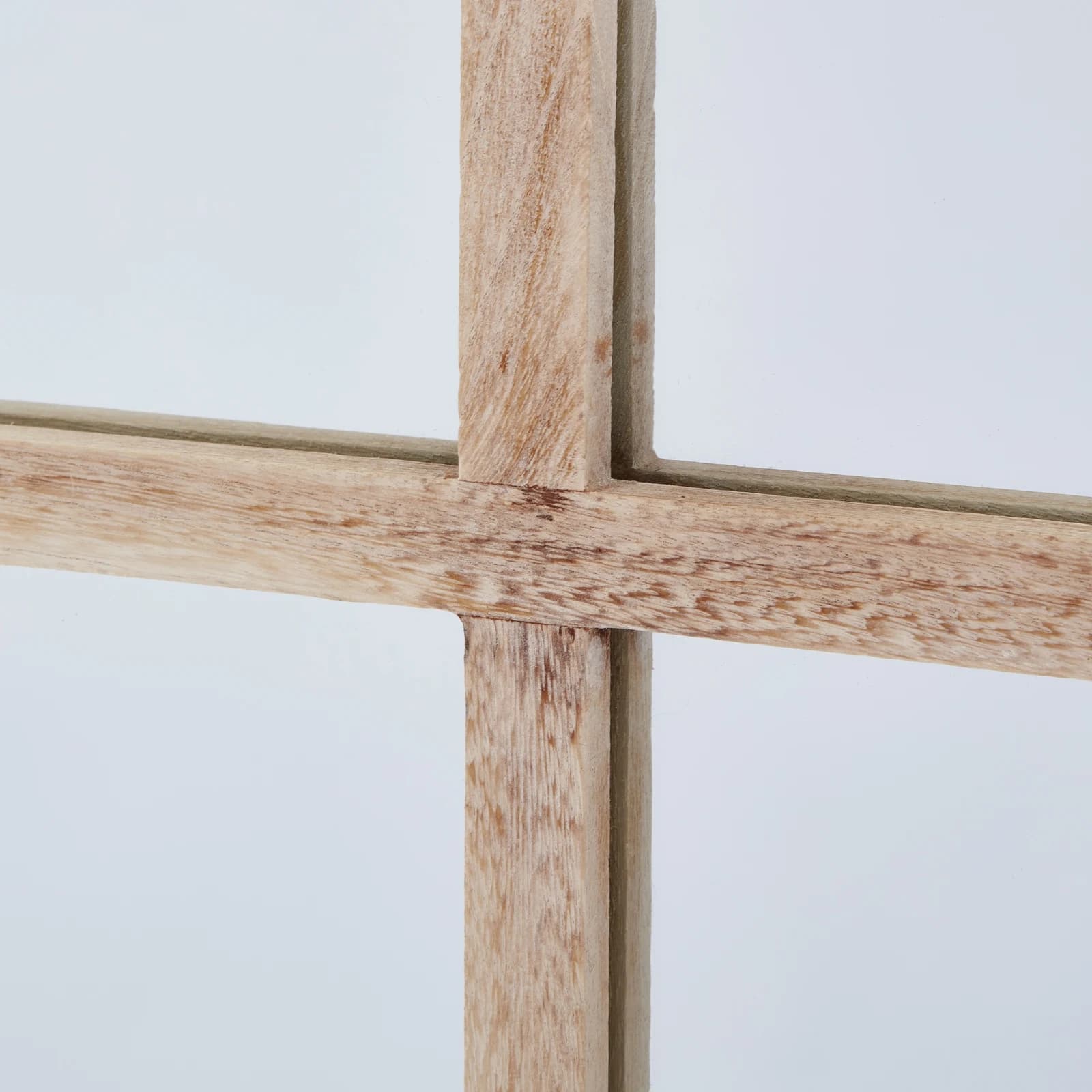 Washed Wood Large Window Mirror - Mirrors, photo 3 of 4