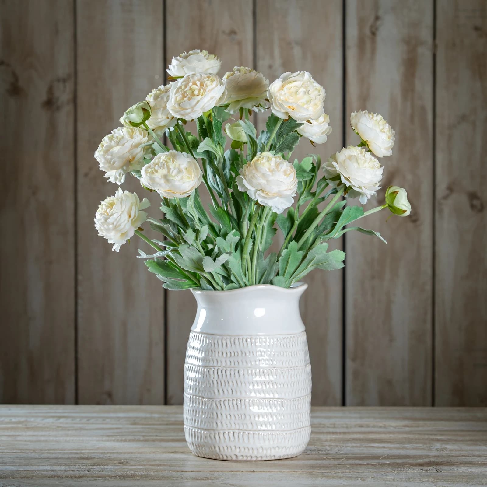 The Natural Garden Collection White Ranunculus — Pack of 5 - Artificial plants & flowers, photo 2 of 5