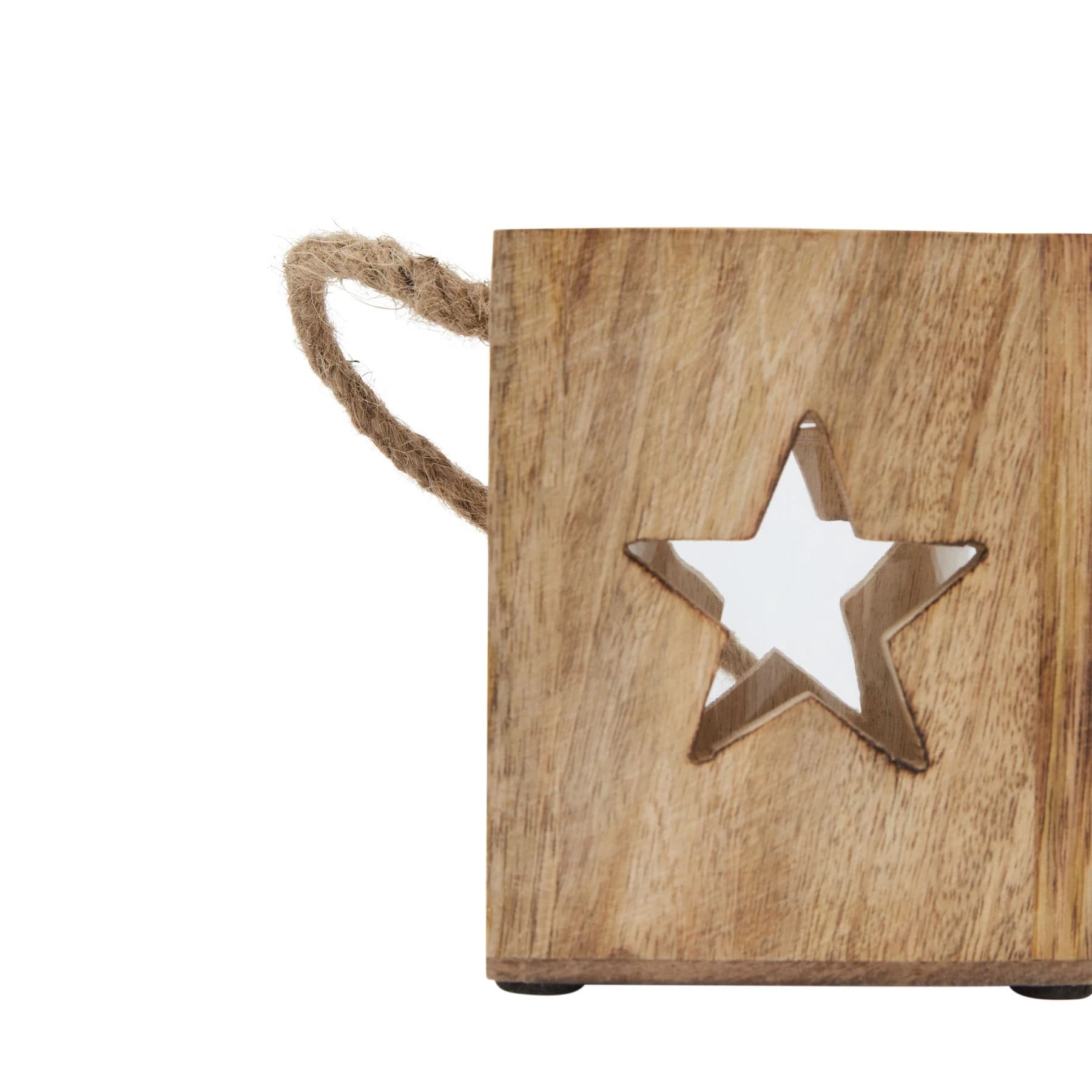 Natural Wooden Small Star Tealight Candle Holder - Candles, photo 3 of 3