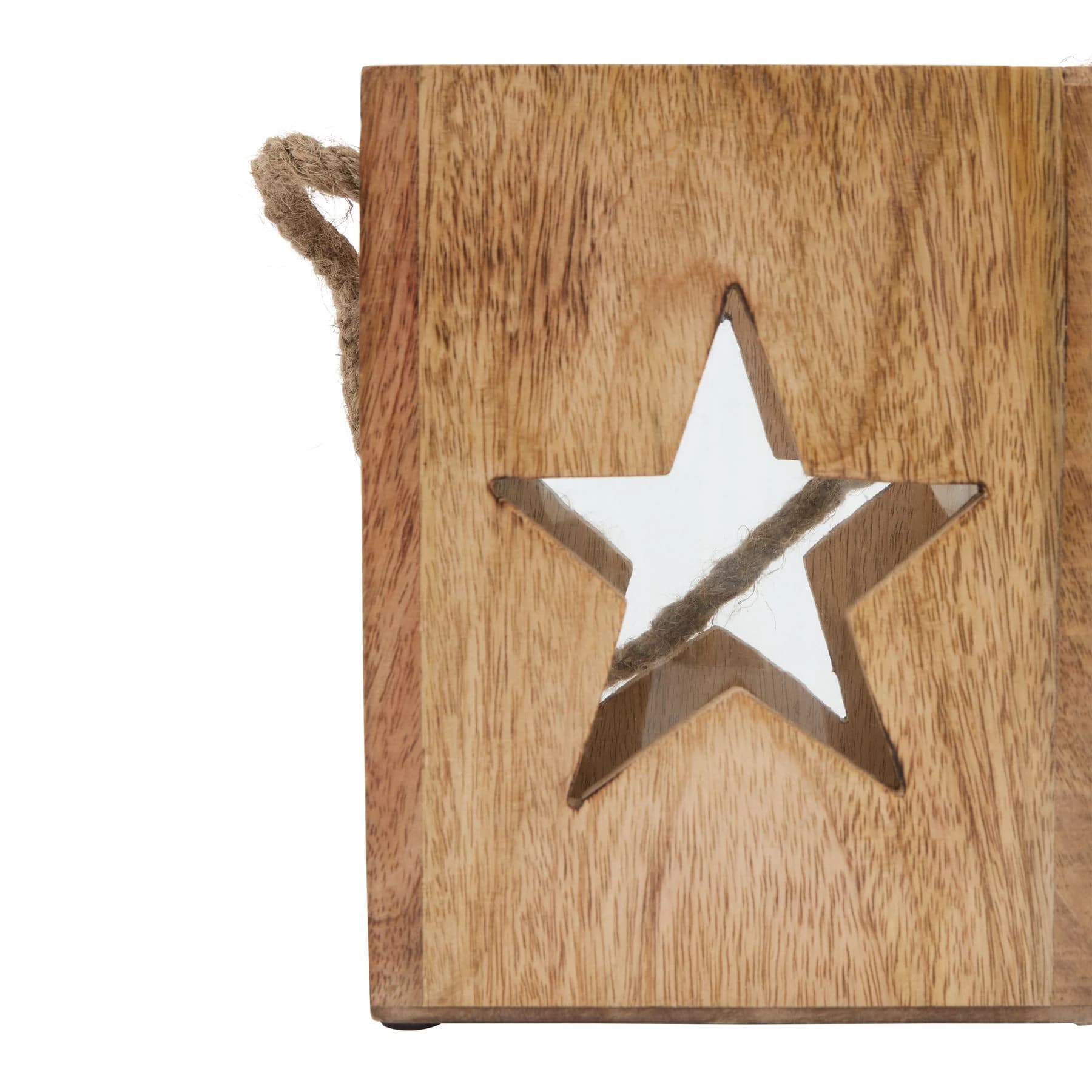 Natural Wooden Large Star Tealight Candle Holder - Candles, photo 3 of 3