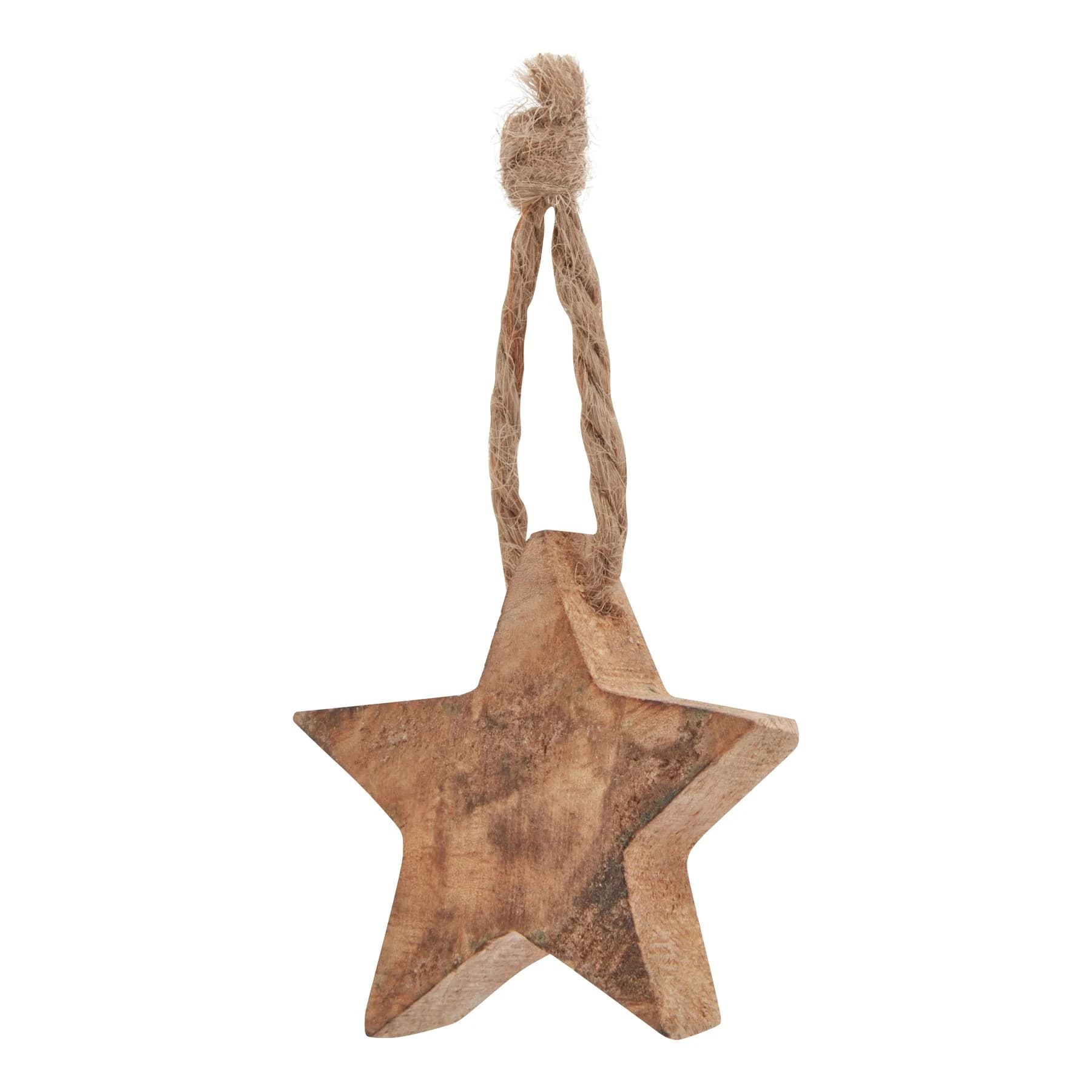 Pack Of 90 Wooden Star Hanging Decorations - Sculptures & ornaments, photo 4 of 5