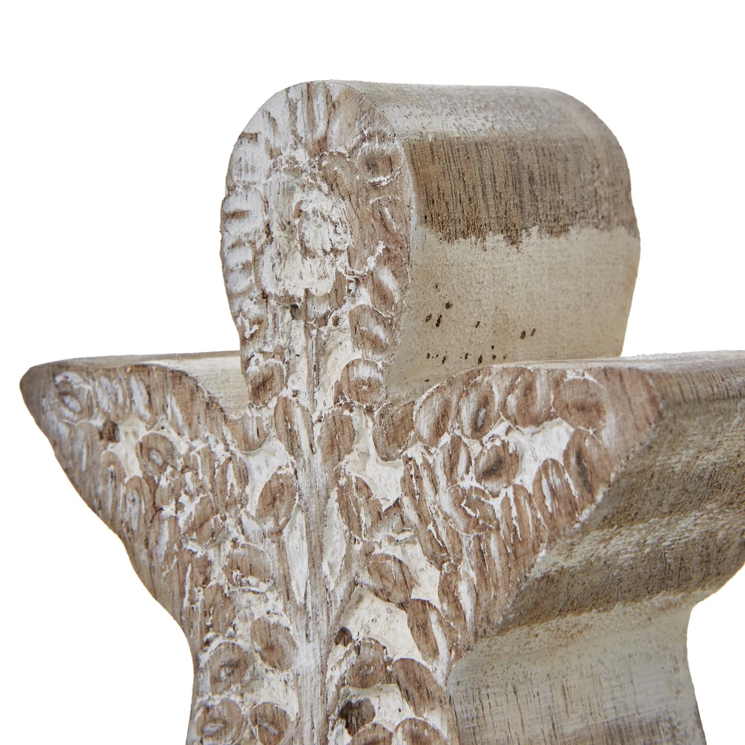 White Wash Collection Patterned Angel Decoration - Decorative, photo 2 of 3