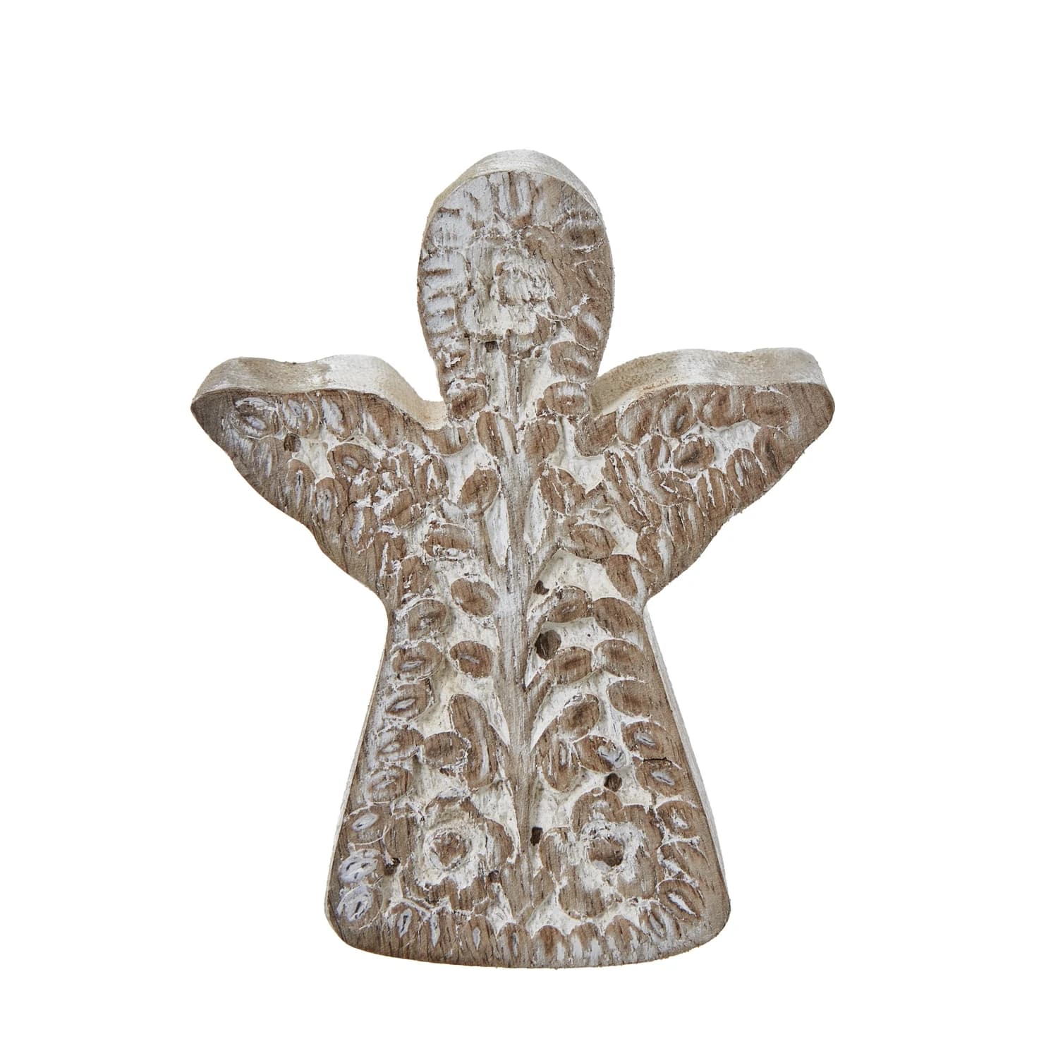 White Wash Collection Patterned Angel Decoration - Decorative, photo 3 of 3