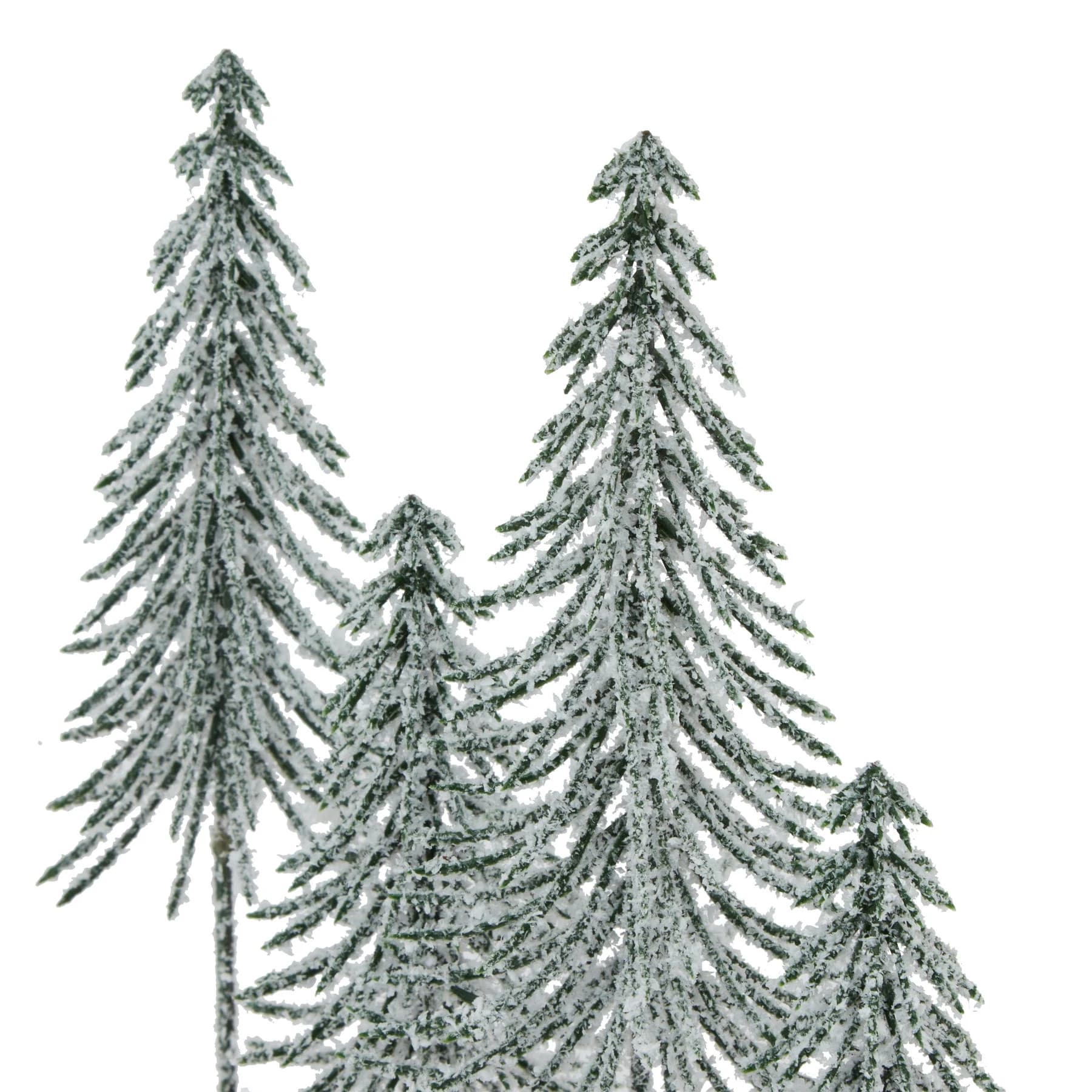 Small Snowy Spindle Tree Quad In Wood Log - Sculptures & ornaments, photo 2 of 3