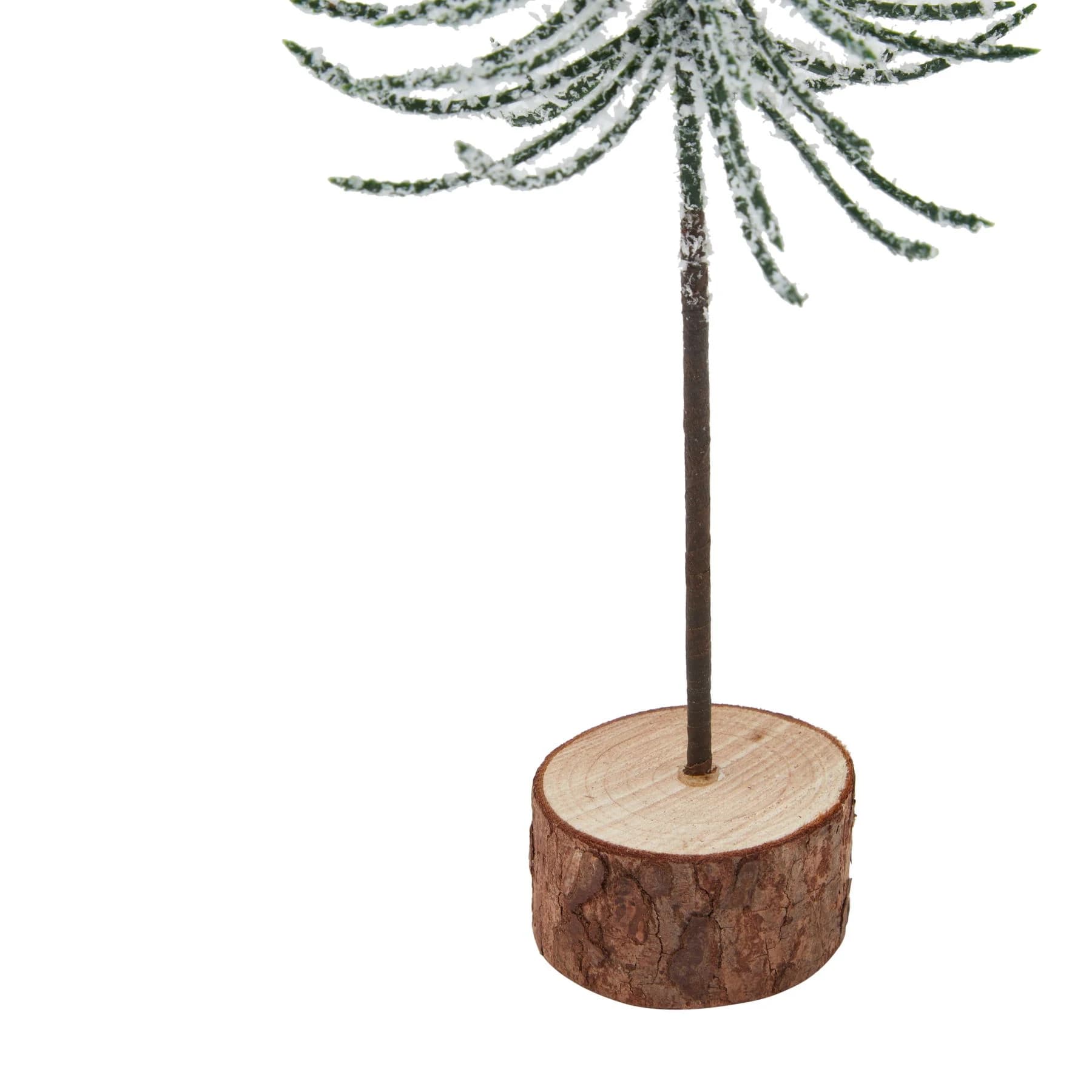 Small Snowy Spindle Tree In Wood Log - Sculptures & ornaments, photo 3 of 3