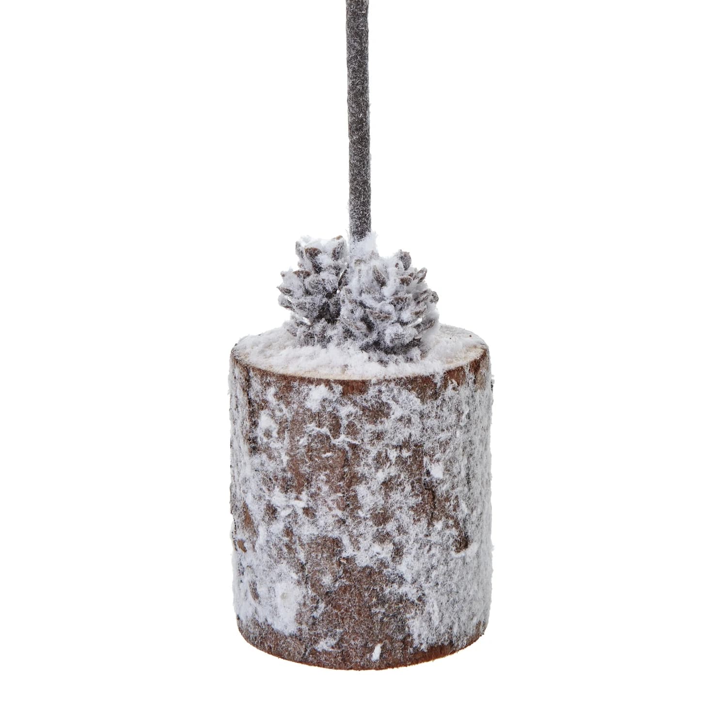 Small Snowy Tree In Wood Log - Sculptures & ornaments, photo 3 of 3