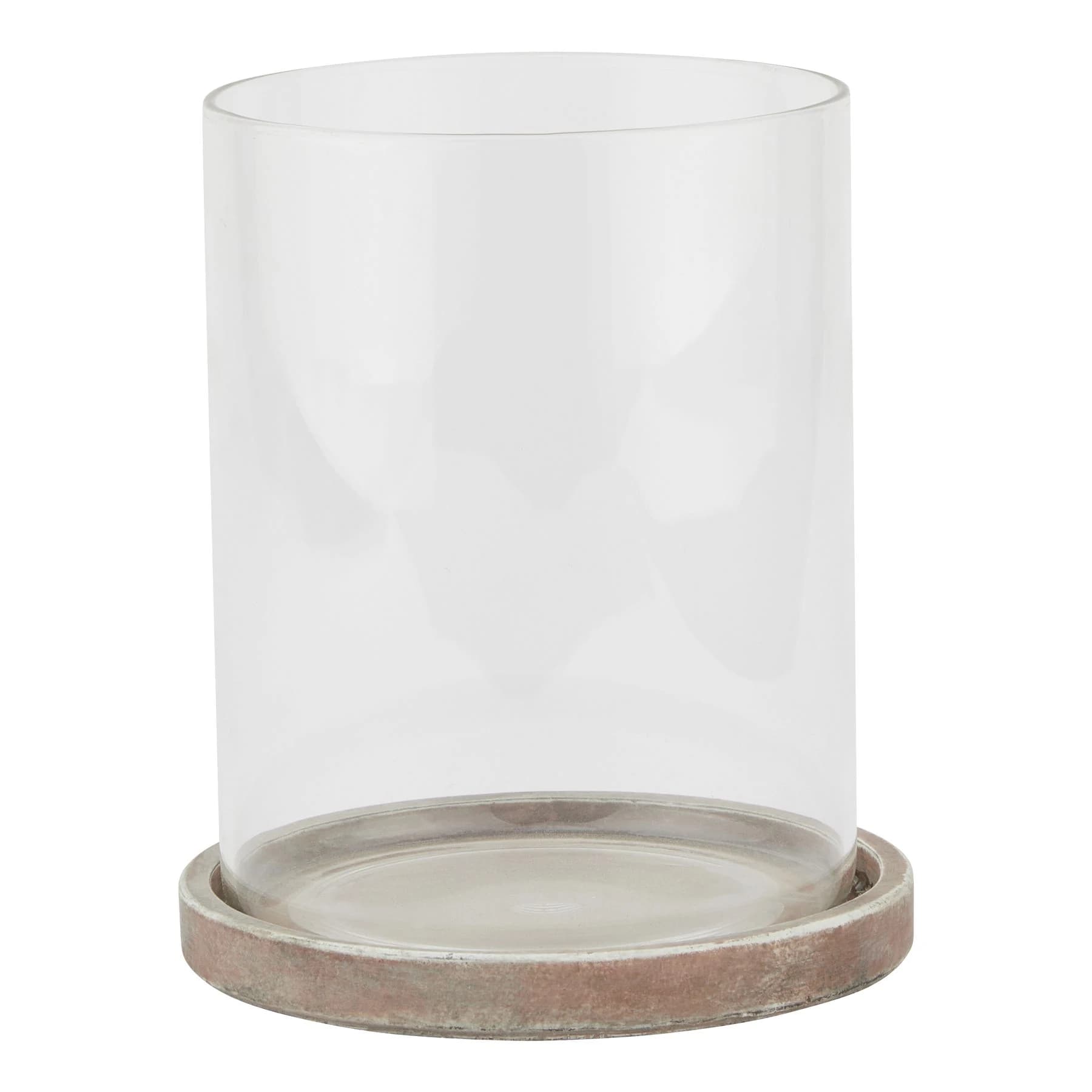 Siena Brown Large Hurricane Lantern - Lanterns, photo 2 of 3