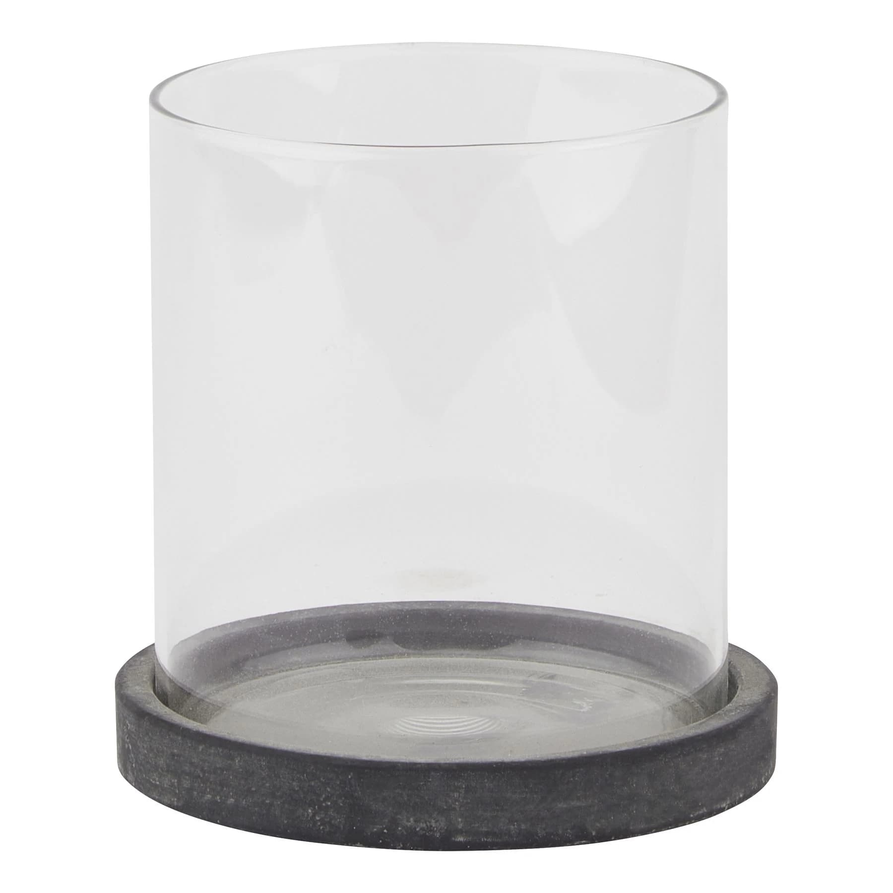 Amalfi Grey Hurricane Lantern - Lanterns, photo 2 of 5