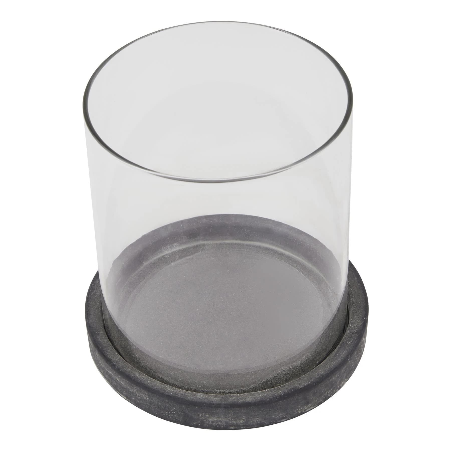 Amalfi Grey Hurricane Lantern - Lanterns, photo 3 of 5