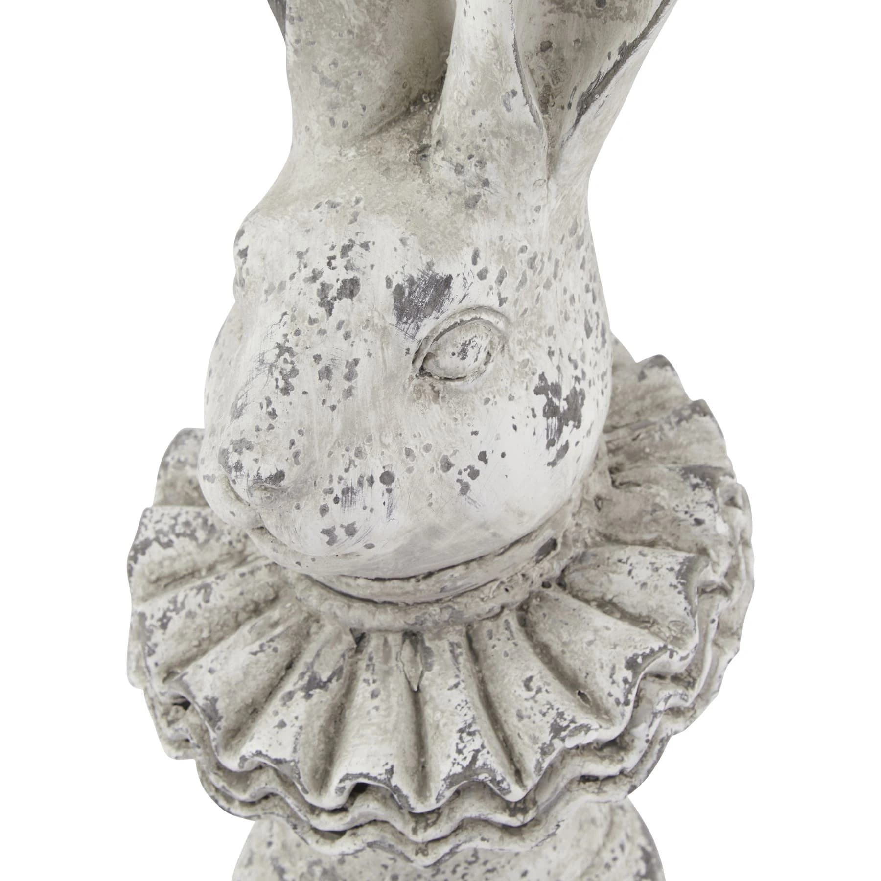 Stone Effect Ruffle Hare Ornament - Sculptures & ornaments, photo 2 of 3
