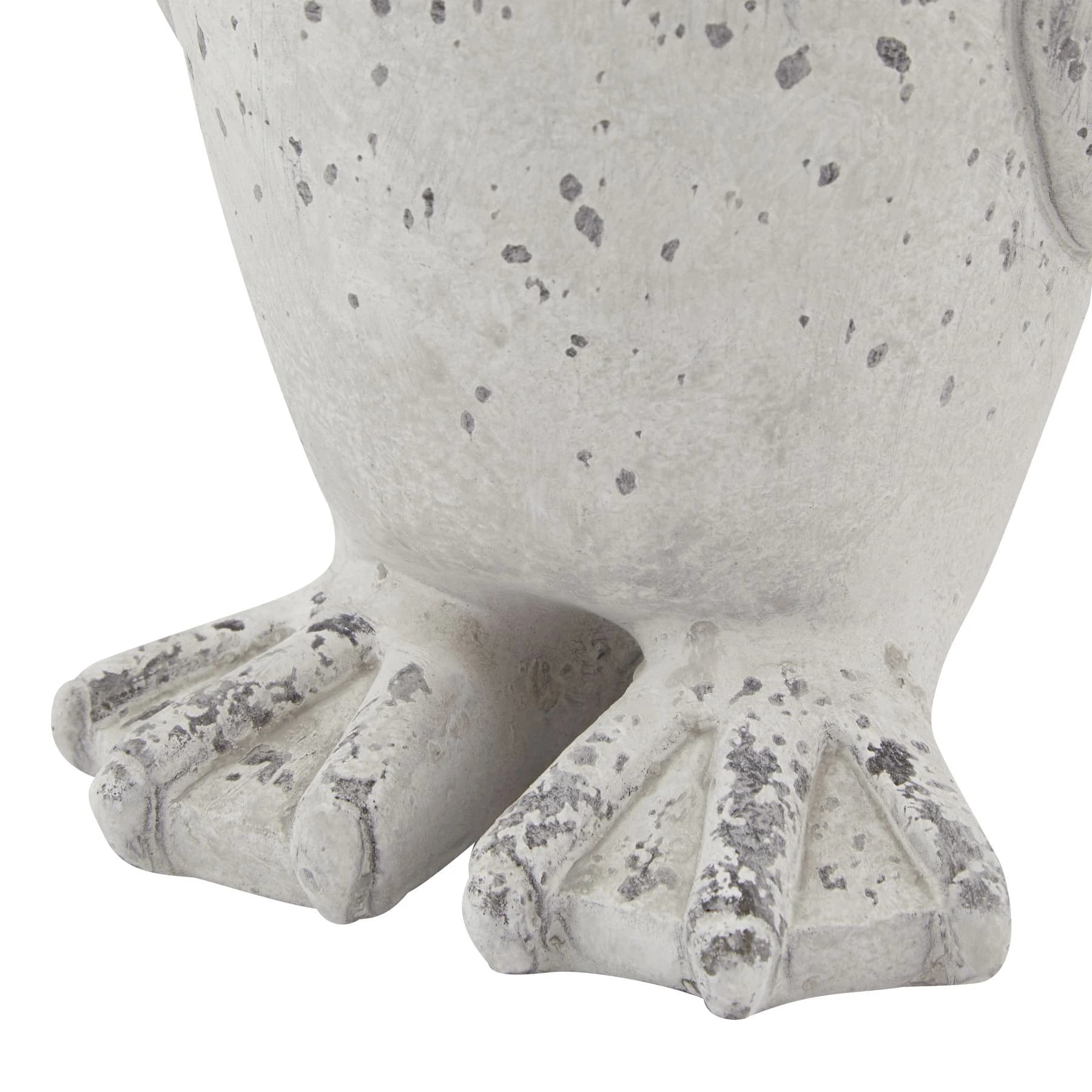 Medium Grey Stone Effect Penguin Statue - Lanterns, photo 3 of 4