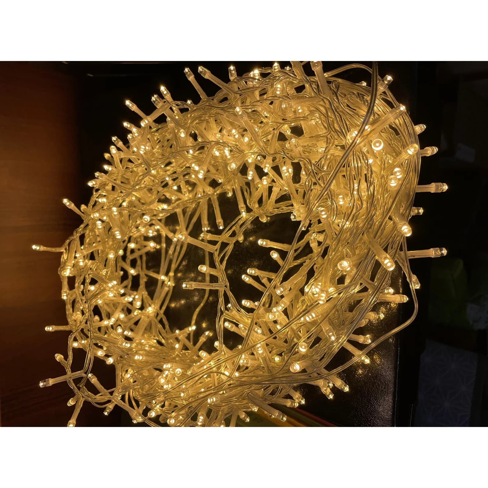 13.6m/44ft 6in Plug In LED Warm White Christmas String Light - Sculptures & ornaments, photo 2 of 3