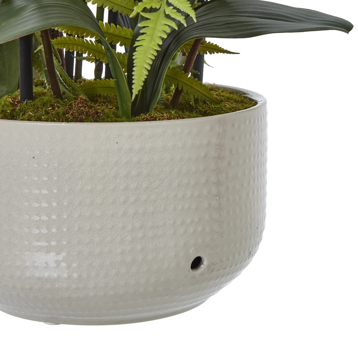 Large White Orchid In Ceramic Pot - Artificial plants & flowers, photo 4 of 4