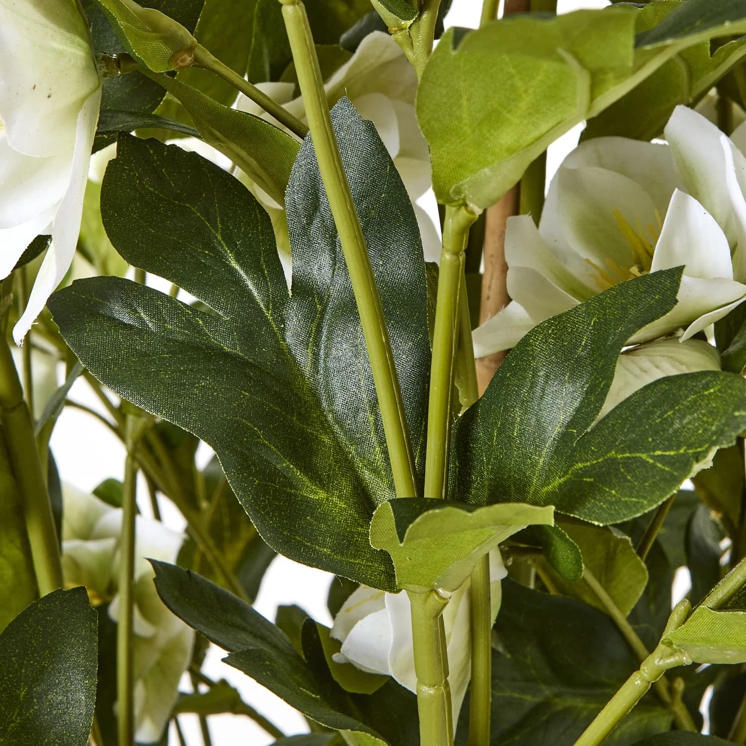 Large White Hellebore In Grey Pot - Artificial plants & flowers, photo 3 of 5
