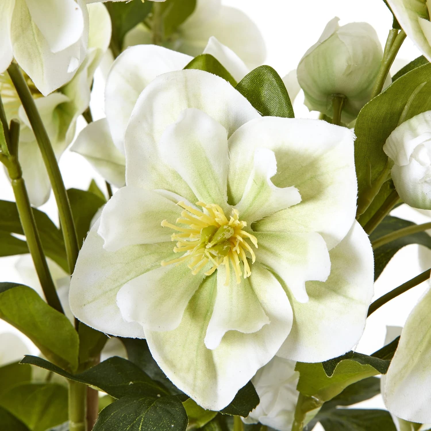 Large White Hellebore In Grey Pot - Artificial plants & flowers, photo 5 of 5