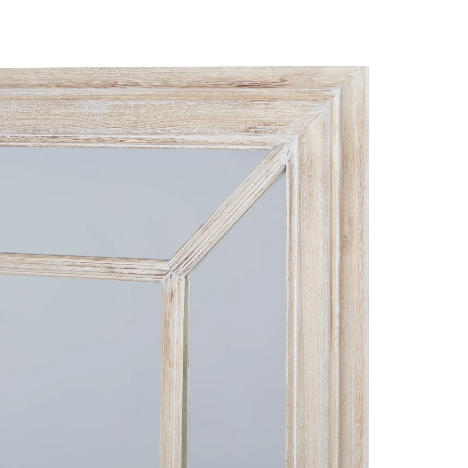 Large Washed Wood Framed Window Mirror - Mirrors, photo 3 of 4