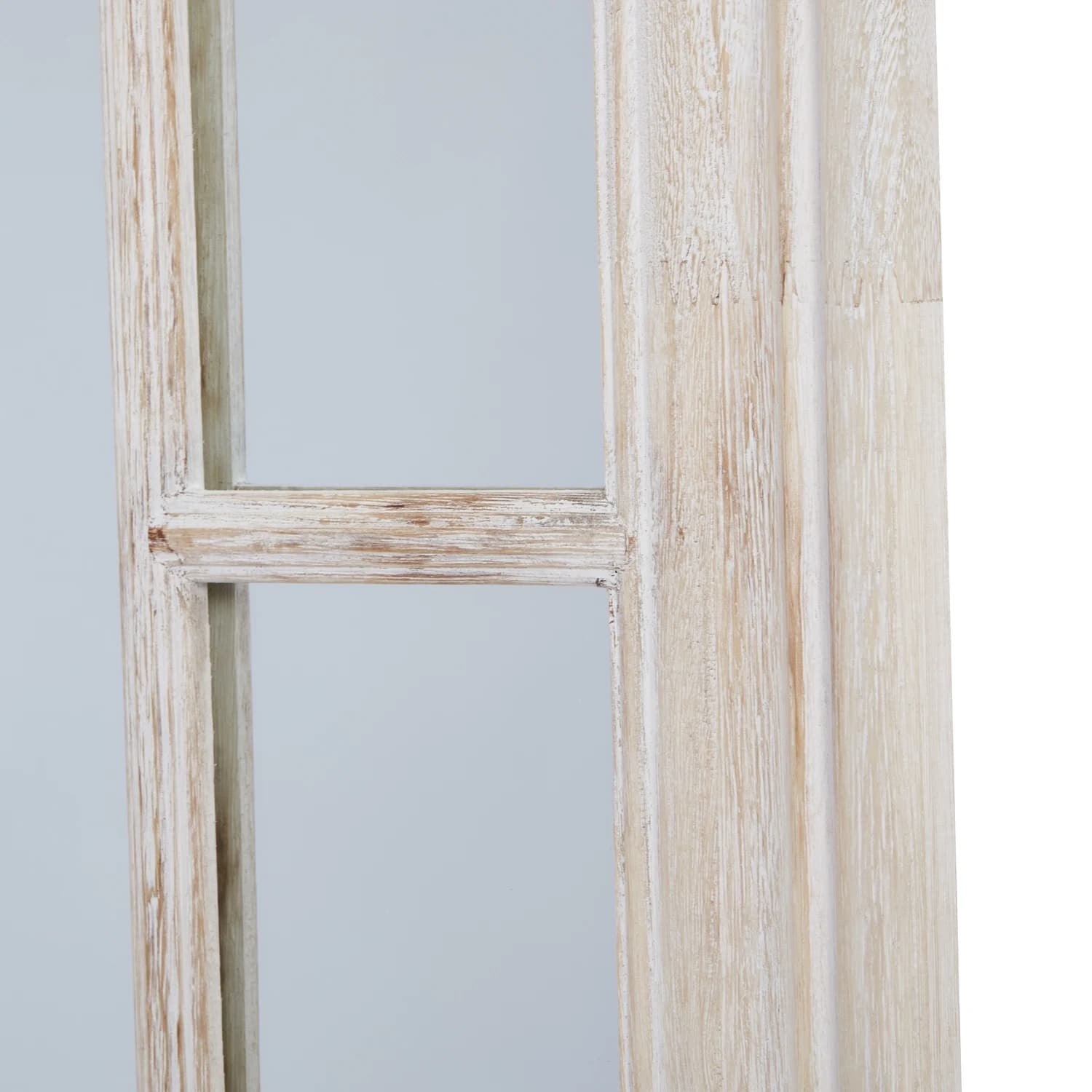 Washed Wood Framed Window Mirror - Mirrors, photo 4 of 4