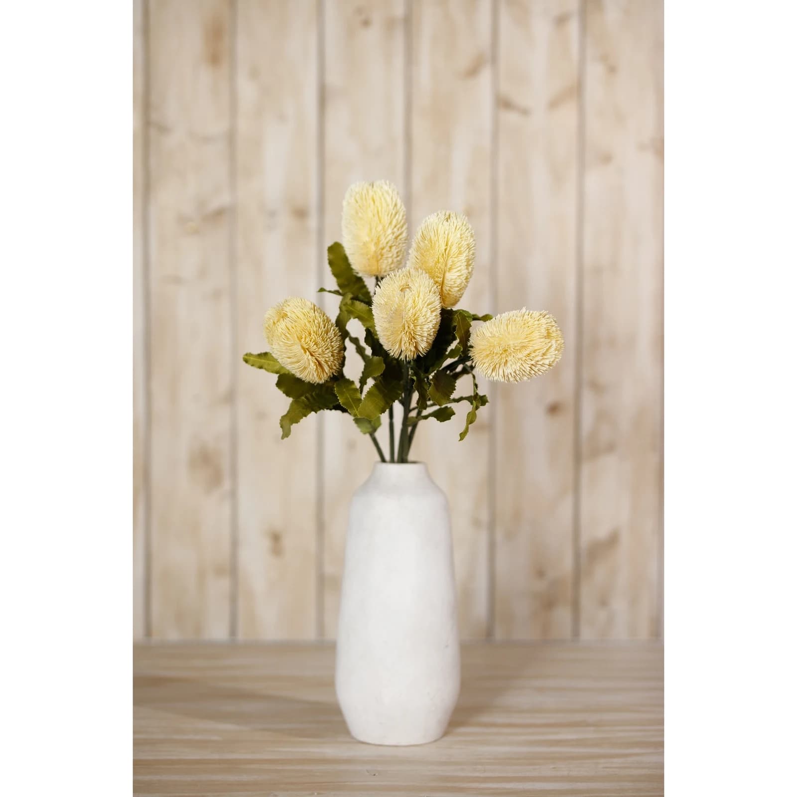 Large Cream Banksia Serrata Stem — Pack of 5 - Artificial plants & flowers, photo 4 of 5