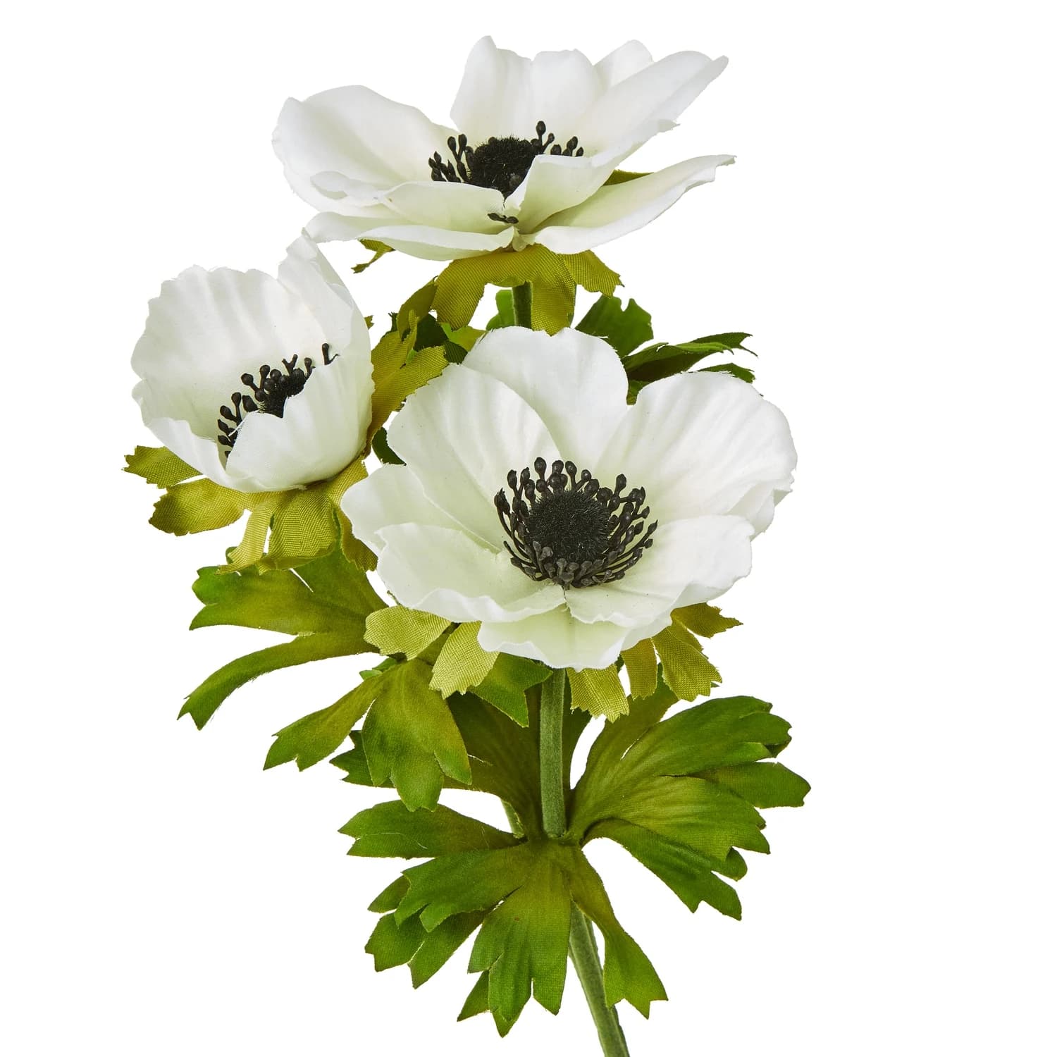 White Anemone Spray — Pack of 5 - Artificial plants & flowers, photo 2 of 5