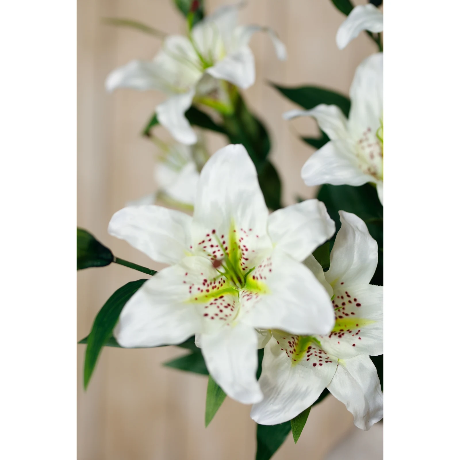 White Madonna Lily Spray — Pack of 5 - Artificial plants & flowers, photo 5 of 5